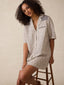 Paradise Point Linen Dress - Summer Pearl Blossom
