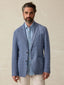 Movement™ Linen Blazer - Storm Cape Windowpane
