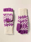 Valley Fairisle Mitten - Purple Fairisle