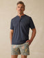 Short-Sleeve Sunwashed Henley - Dune Navy