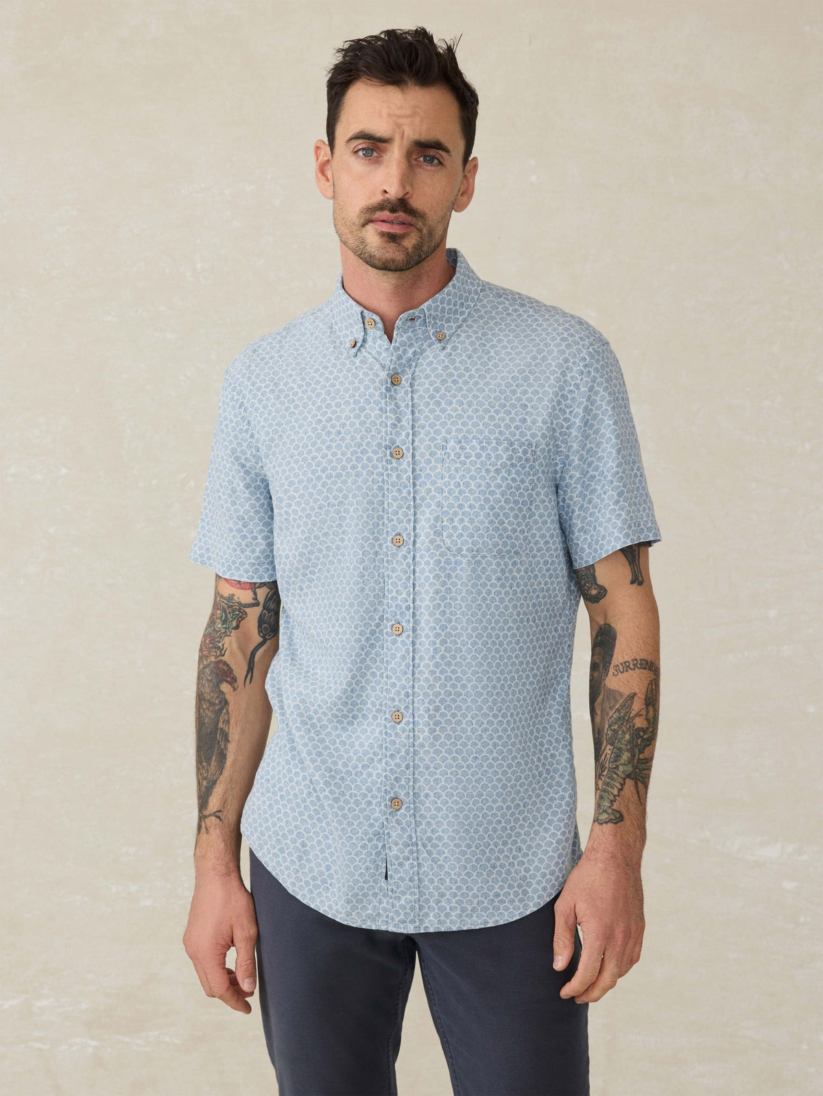 Short-Sleeve Breeze Shirt - Fish Scale Redux Main image