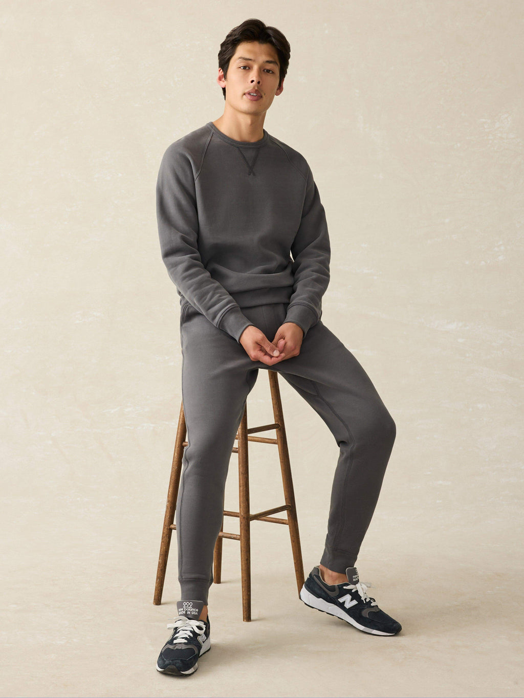High Standard Fleece Crewneck - Mountain Black