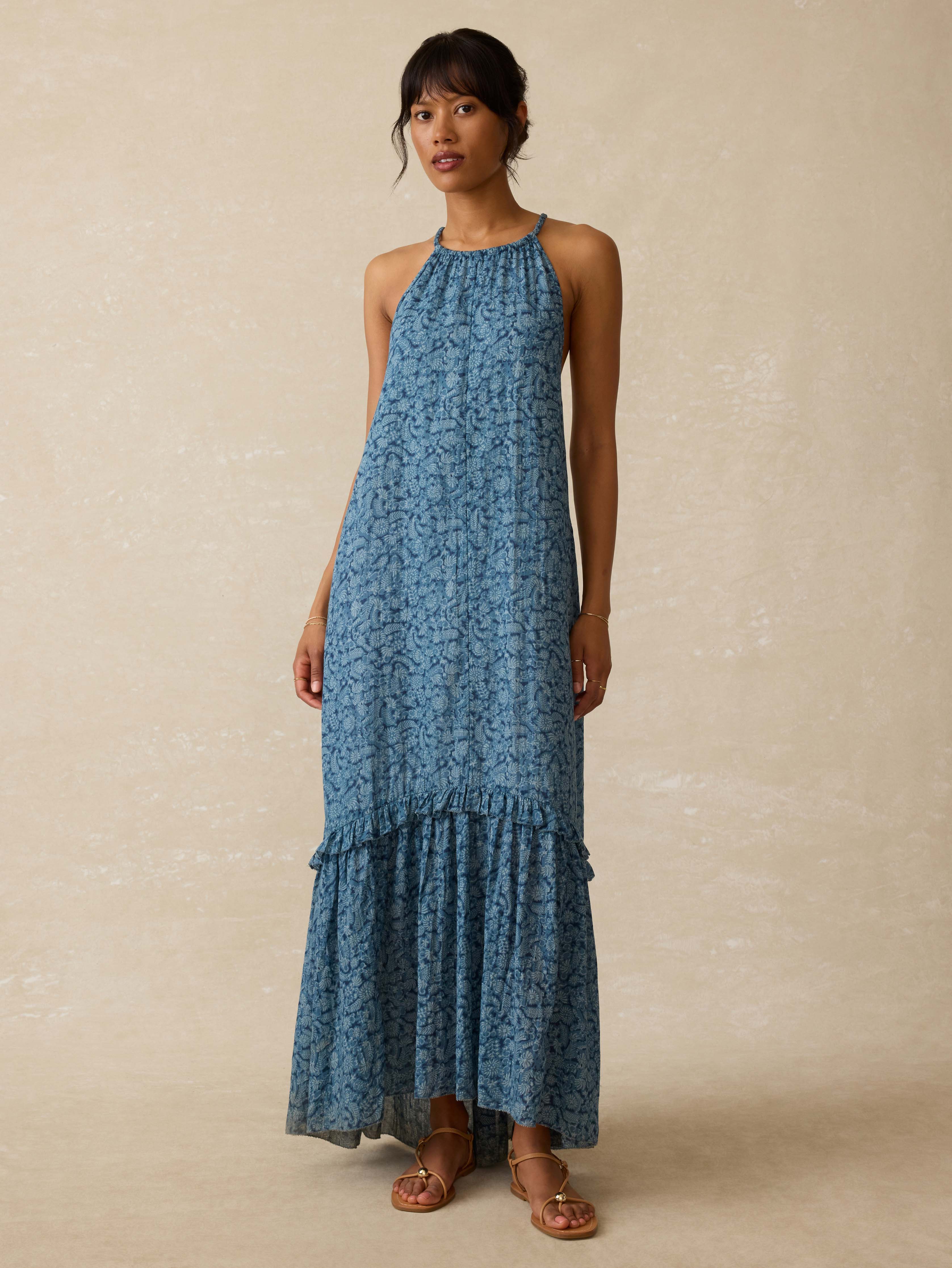 Amelia Dress - Azure Belmonte Floral Secondary image