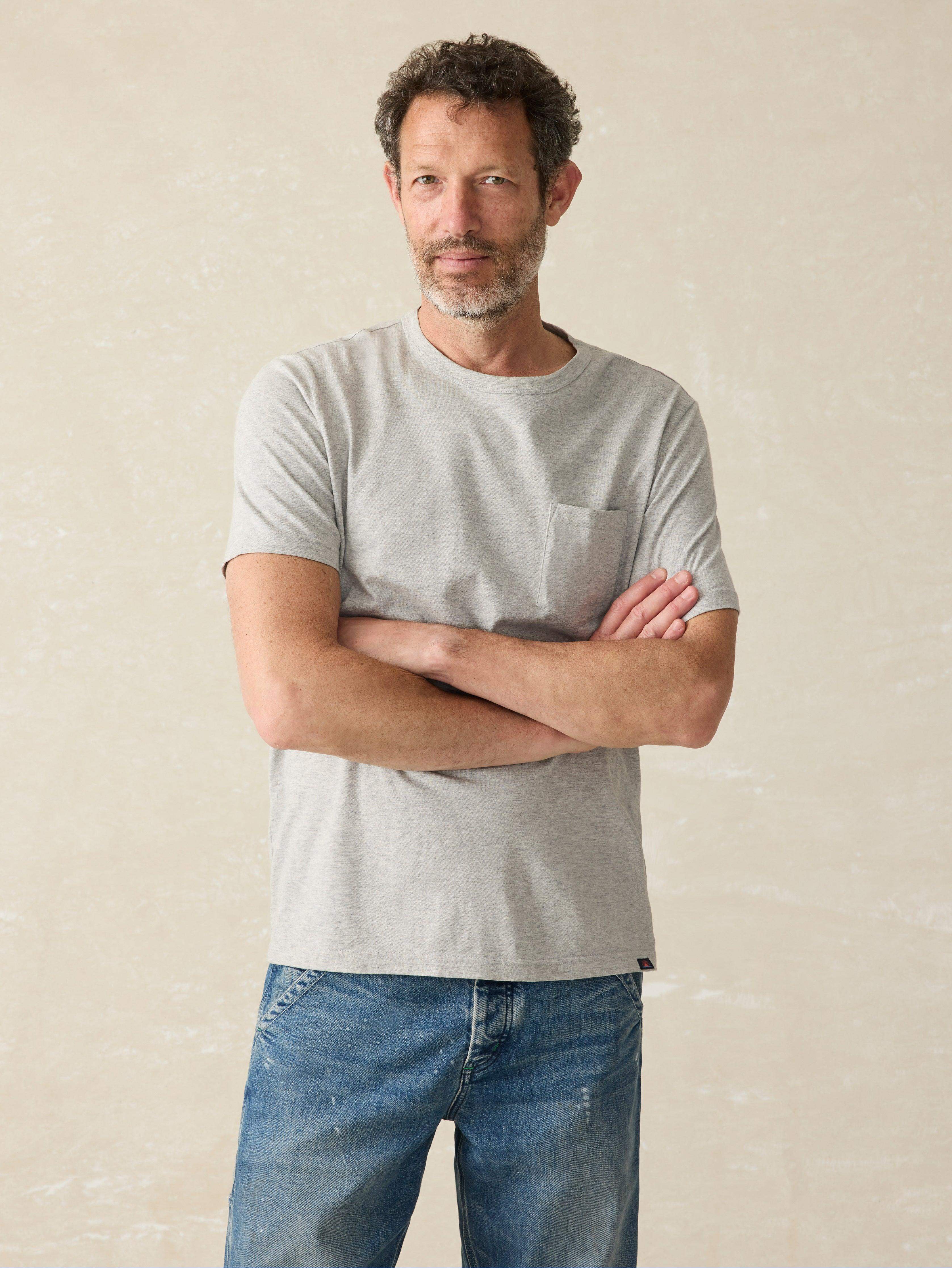 Sunwashed Pocket Tee - Heather Grey Secondary image