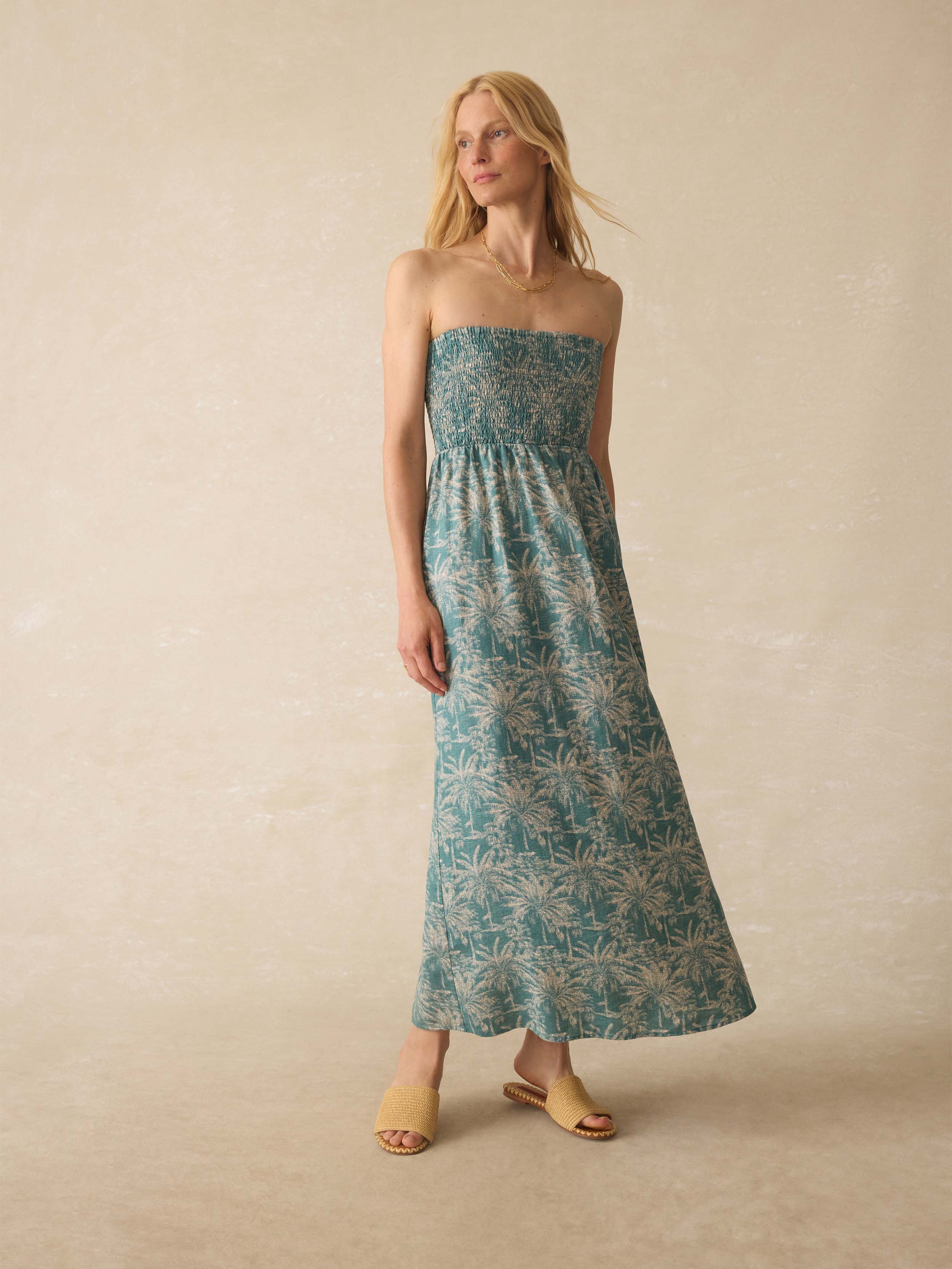 Sunrise Smocked Dress - Maui Tropics Main image
