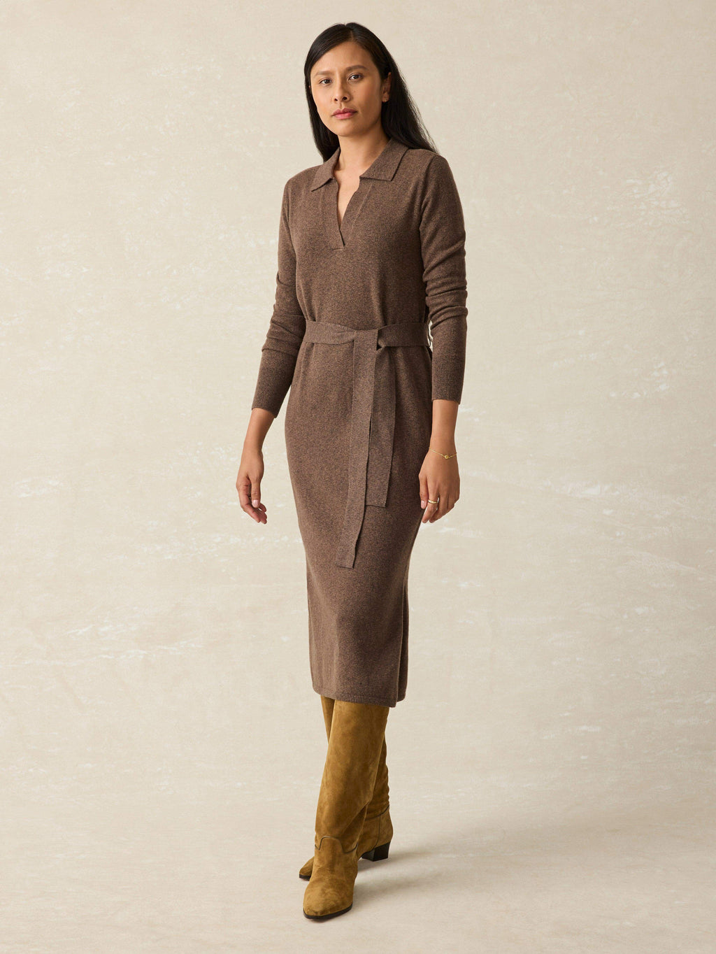 Jackson Sweater Dress - Mocha Heather
