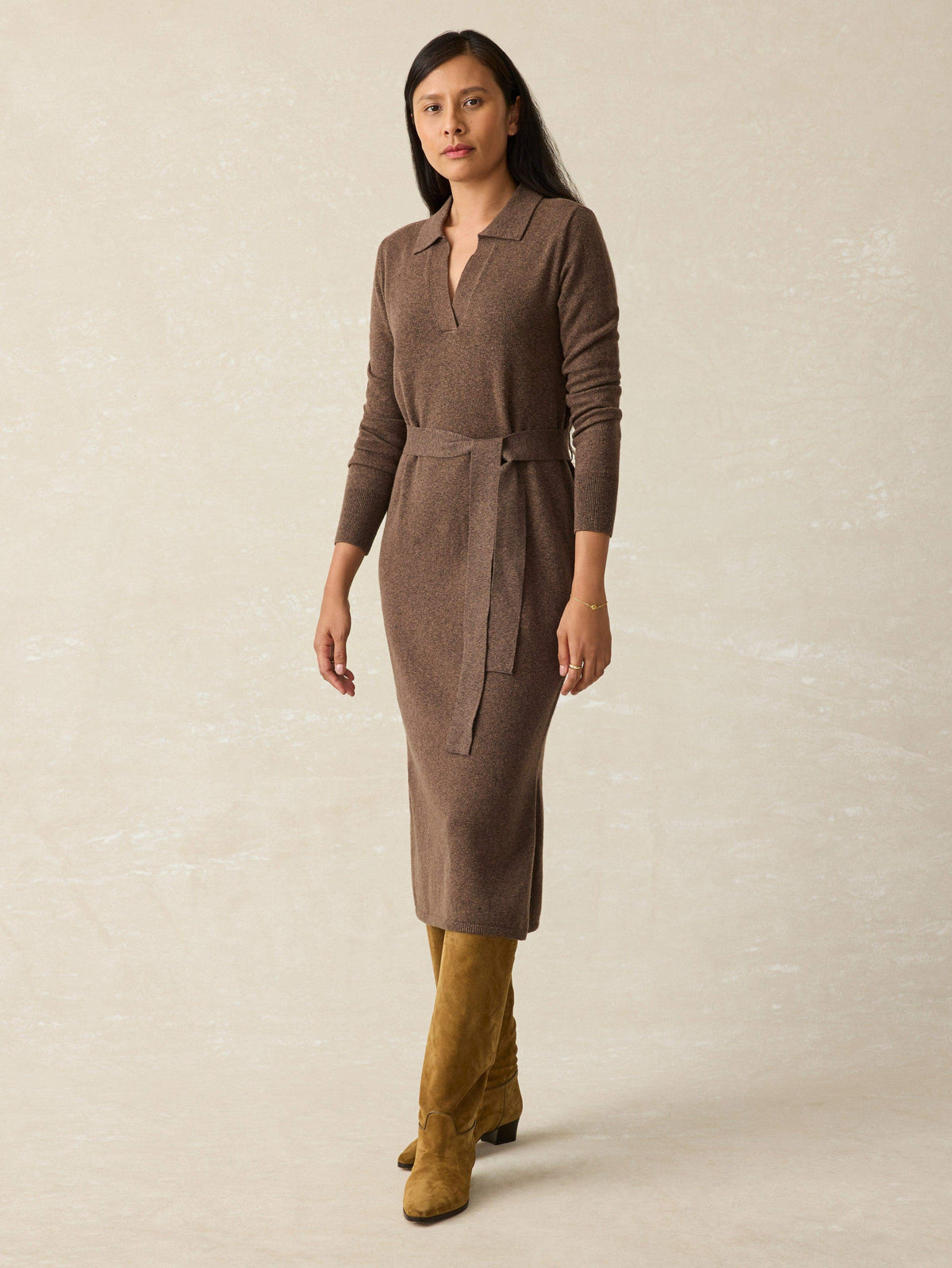Jackson Sweater Dress - Mocha Heather