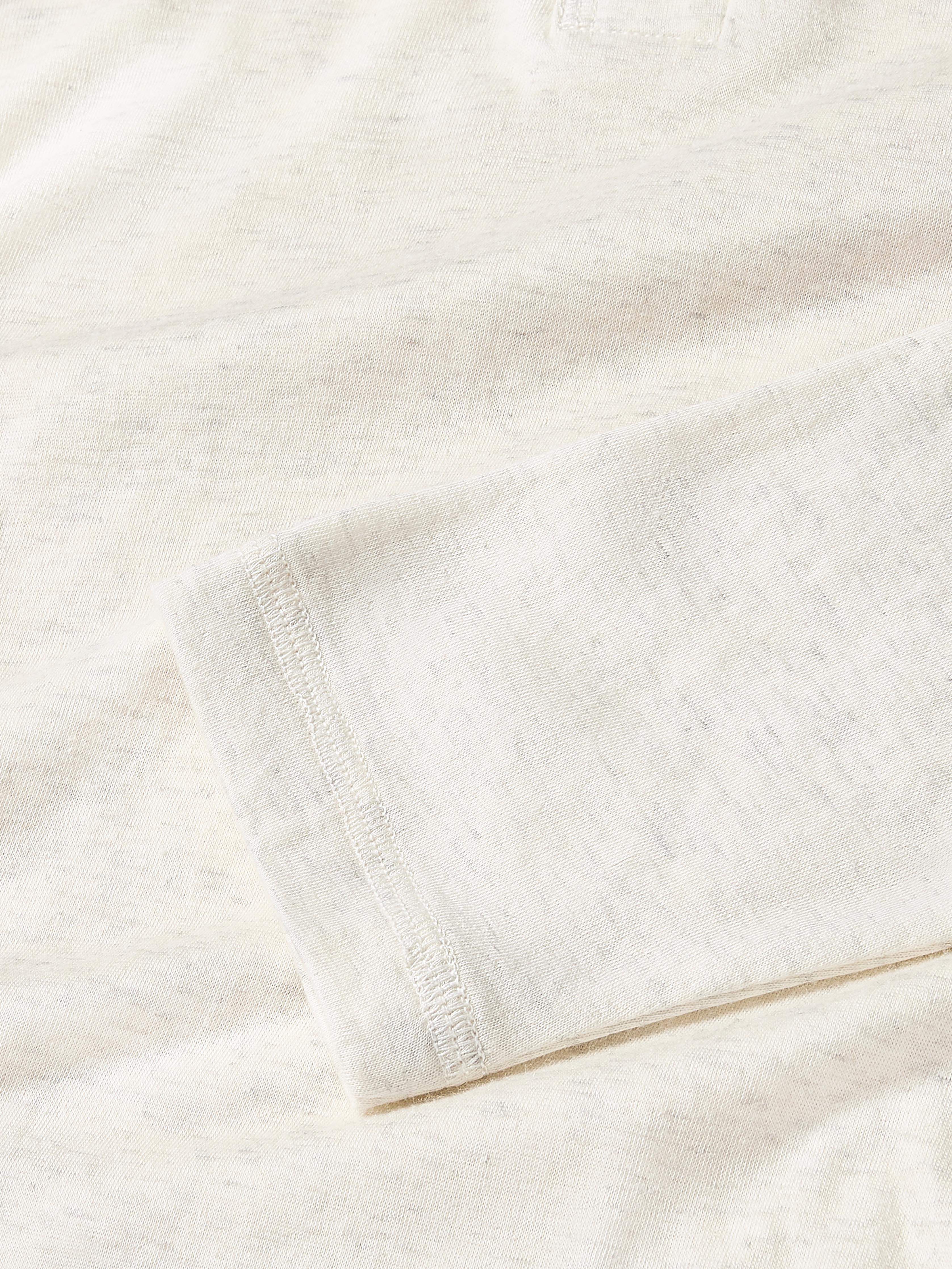 Long-Sleeve Cloud Henley (Tall) - Ivory Heather Secondary image