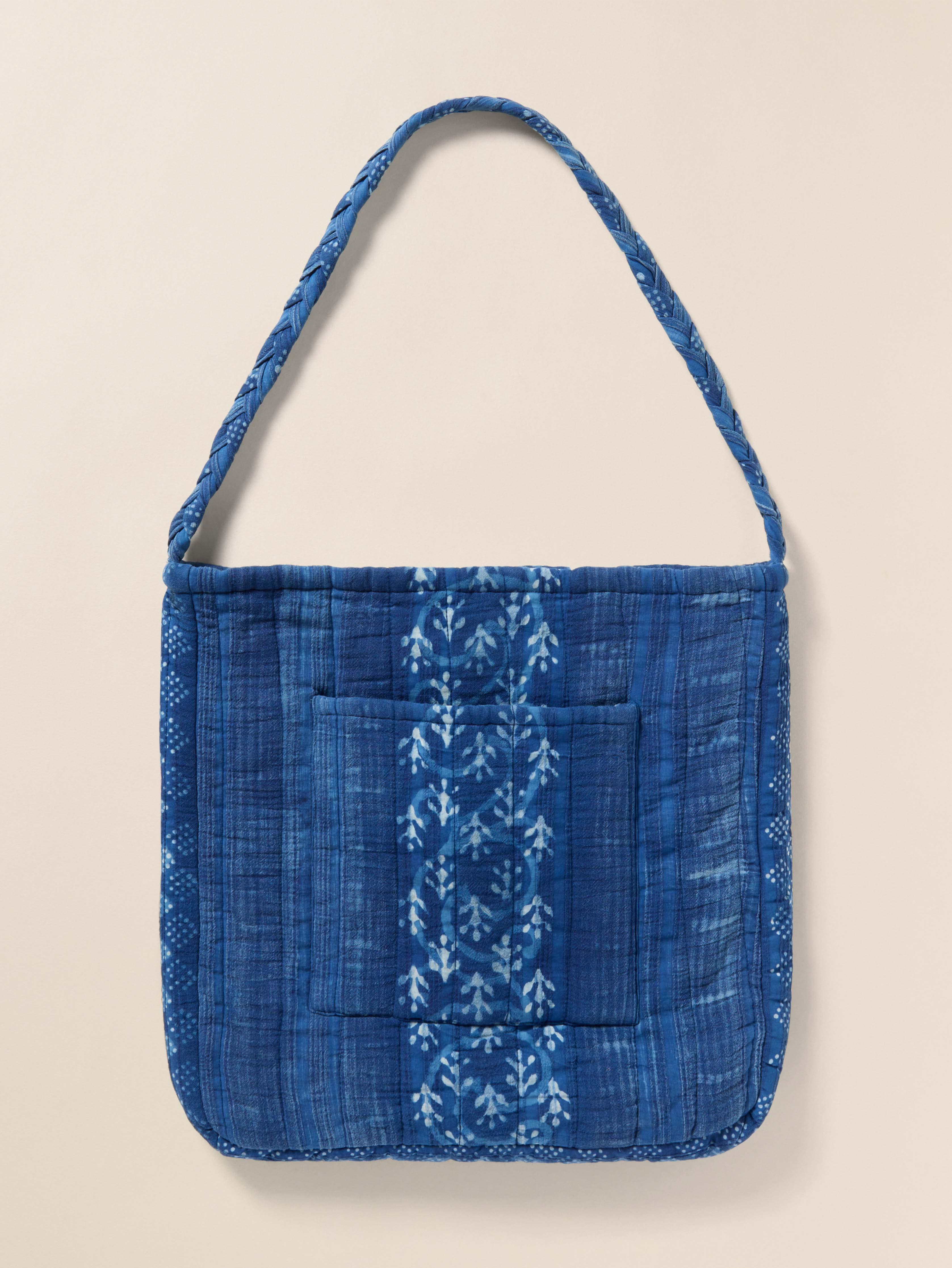 Sun Valley Quilted Tote - Indigo Valley Secondary image
