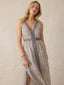Macey Linen Maxi Dress - Summer Pearl Blossom