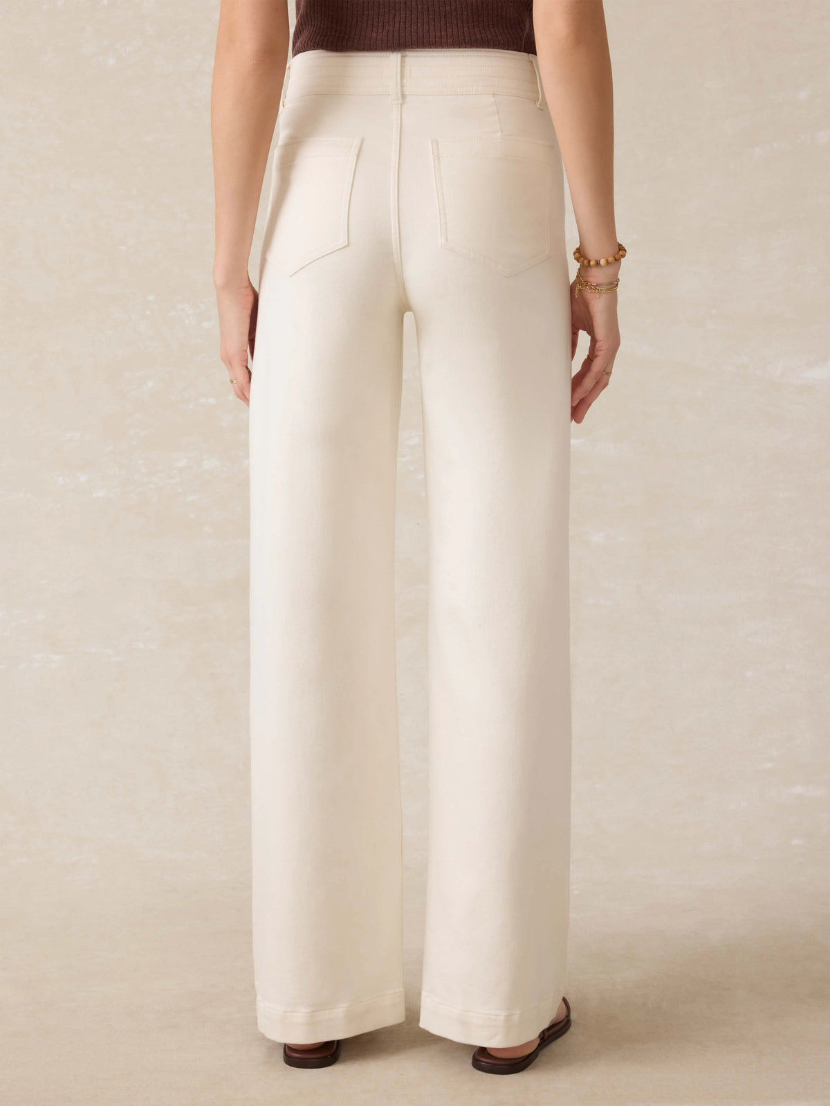 Stretch Terry Harbor Pant - Egret