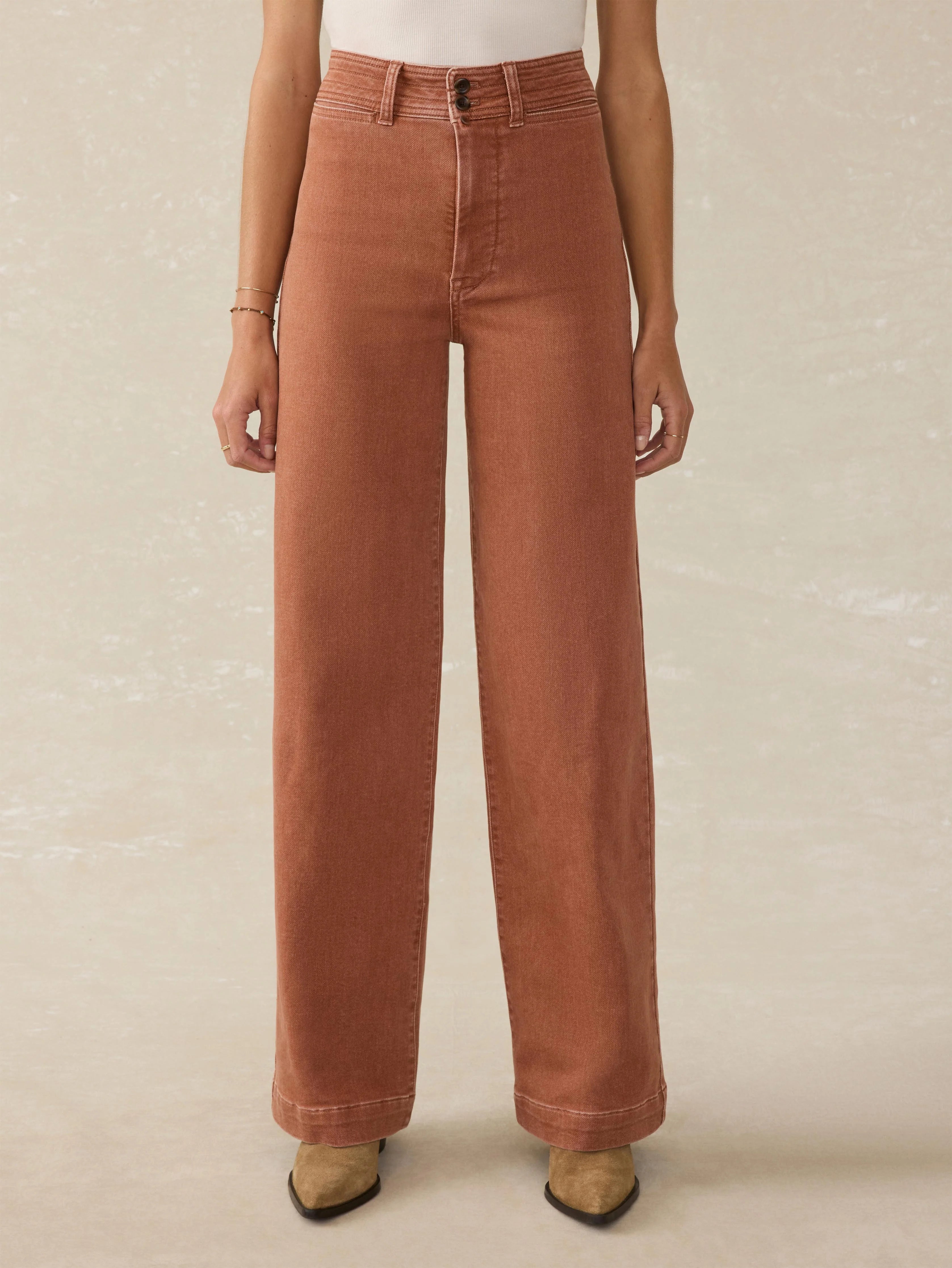 Stretch Terry Harbor Pant - Russet Main image