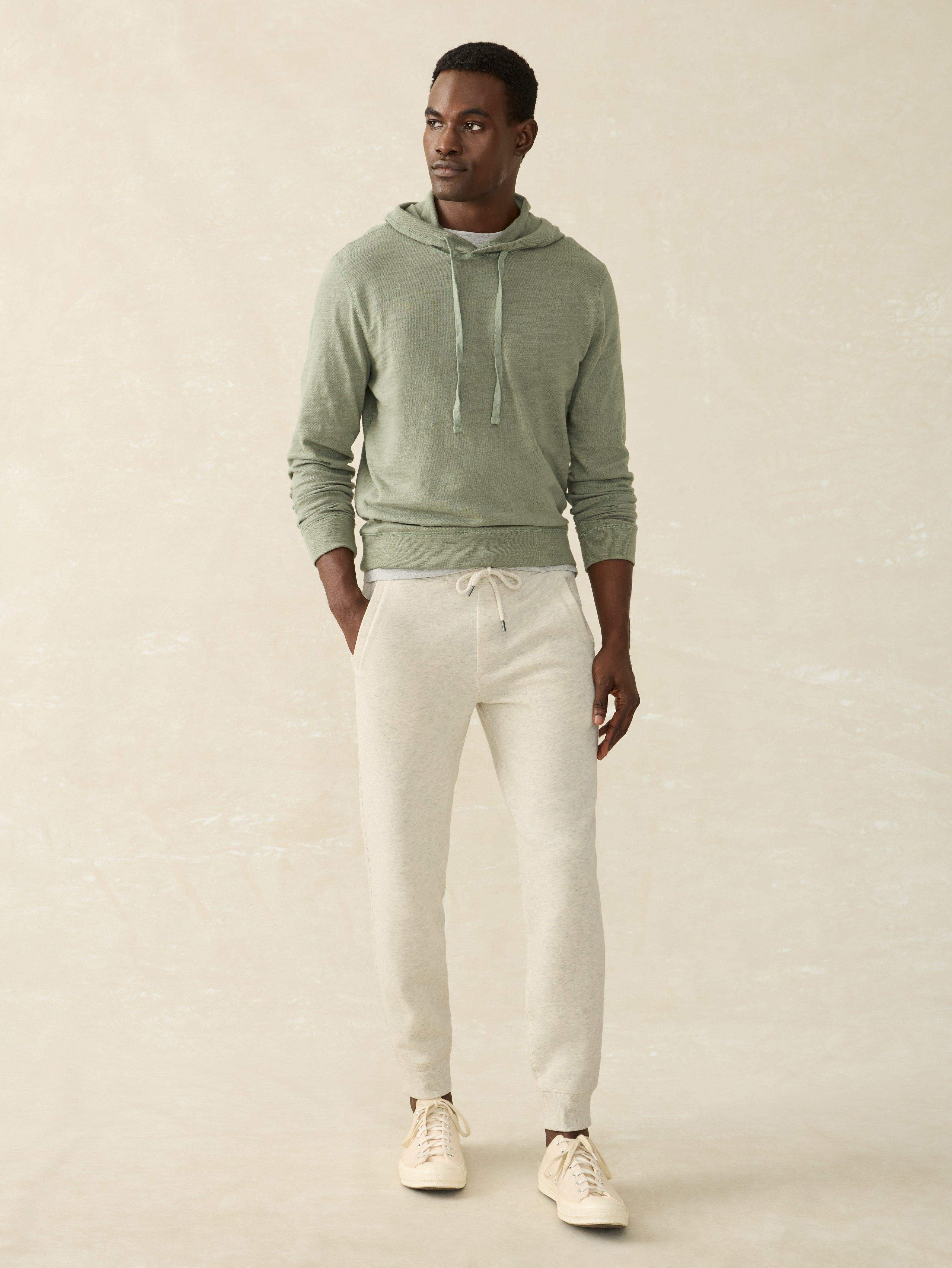 High Standard Fleece Sweatpant - Antique Ivory Heather Secondary image