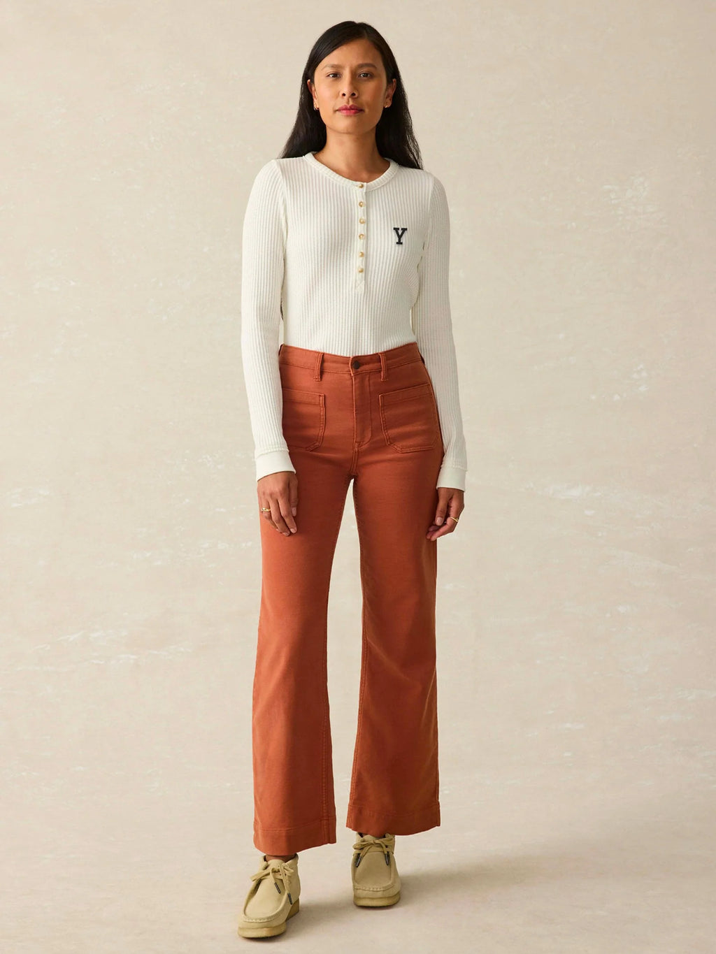 Yale Legend™ Apres Waffle Henley - Egret