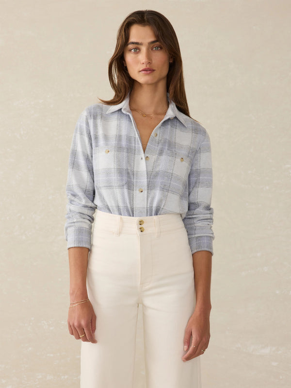 Legend™ Sweater Shirt - Blue Ravine Plaid