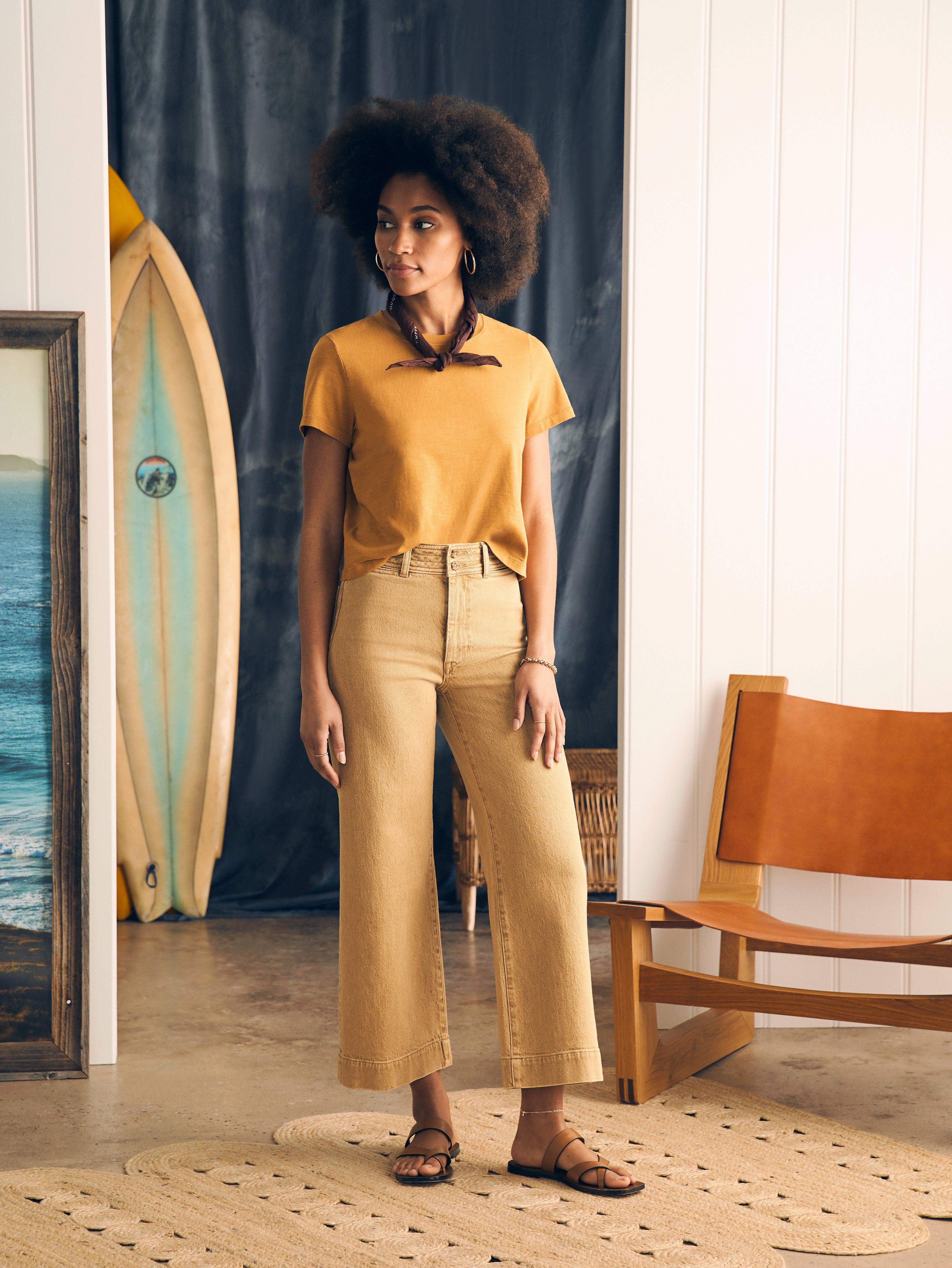 Harbor Crop Jean - Gilded Sand Wash Secondary image
