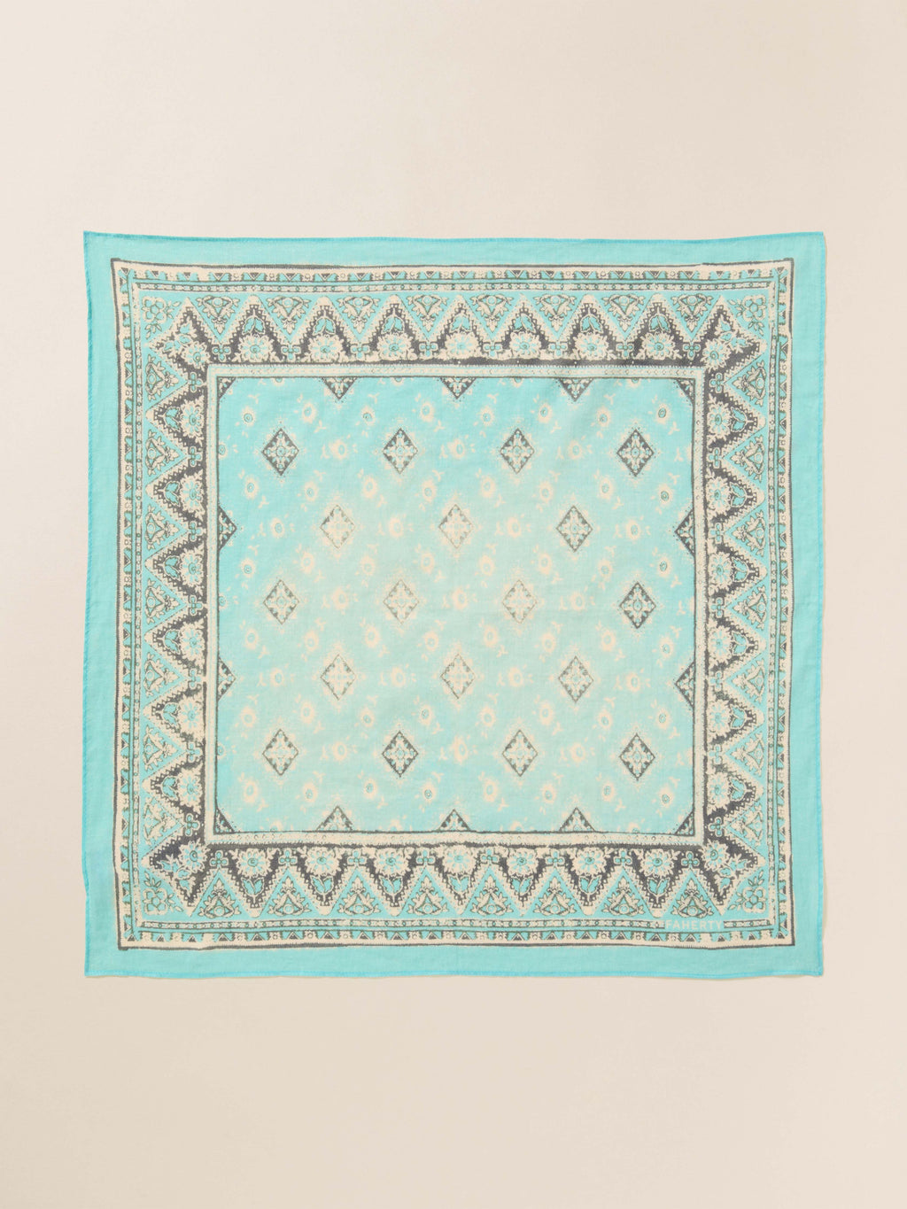Spring Salutation Bandana - Aqua