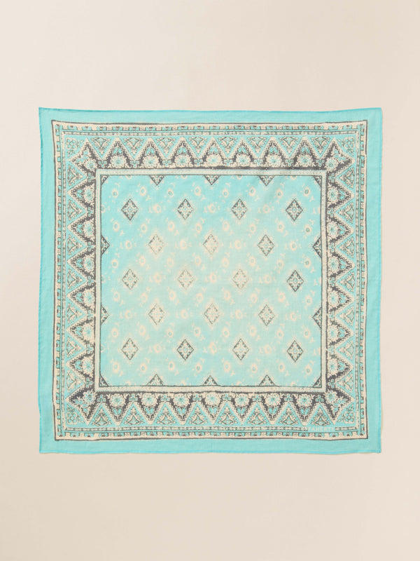 Spring Salutation Bandana - Aqua