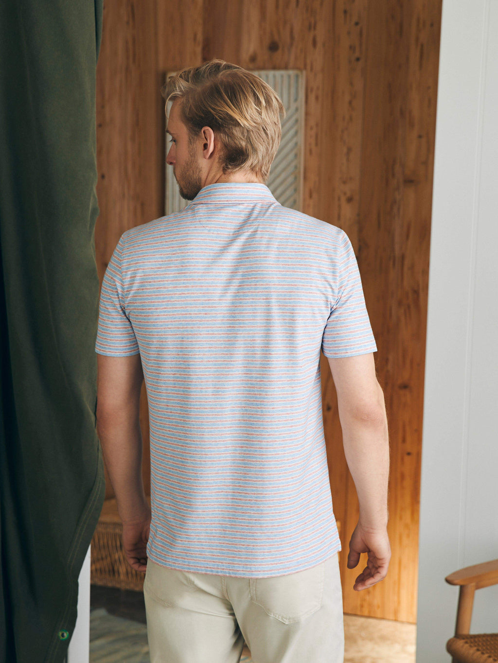 Short-Sleeve Movement™ Polo Shirt - Horizon Line Stripe