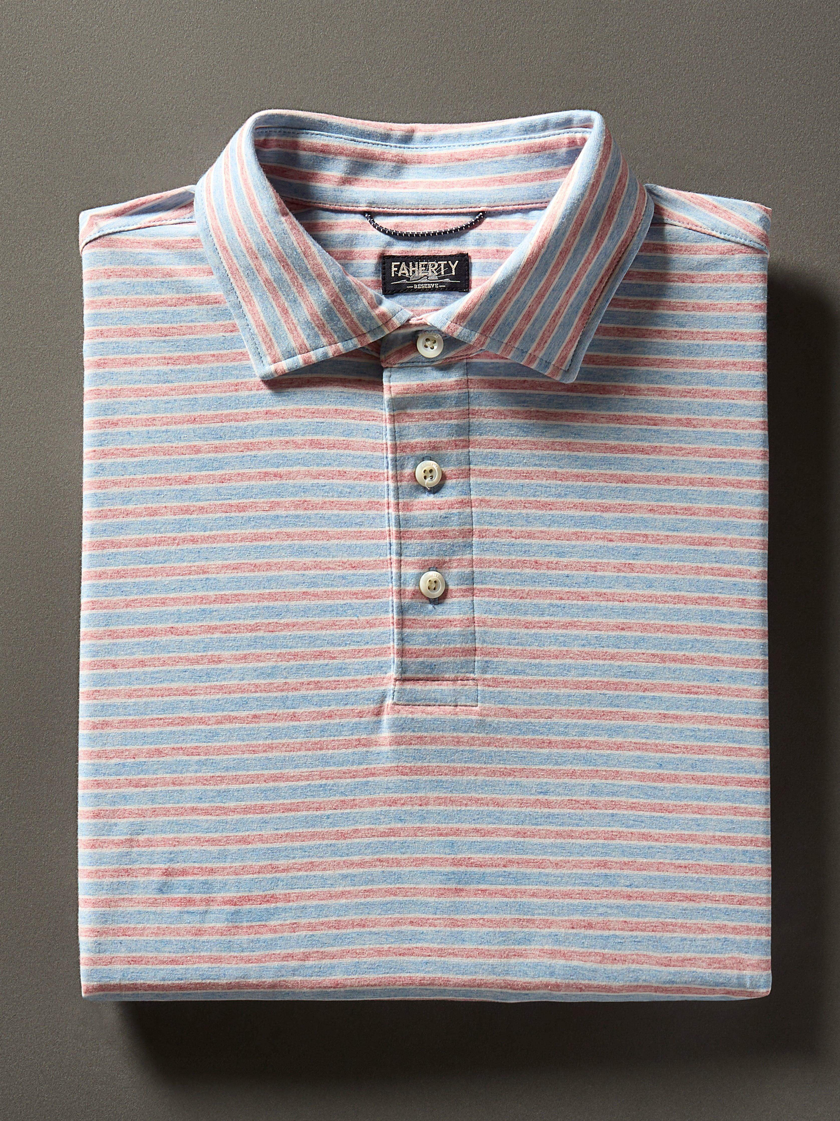 Short-Sleeve Movement™ Polo Shirt - Horizon Line Stripe Main image