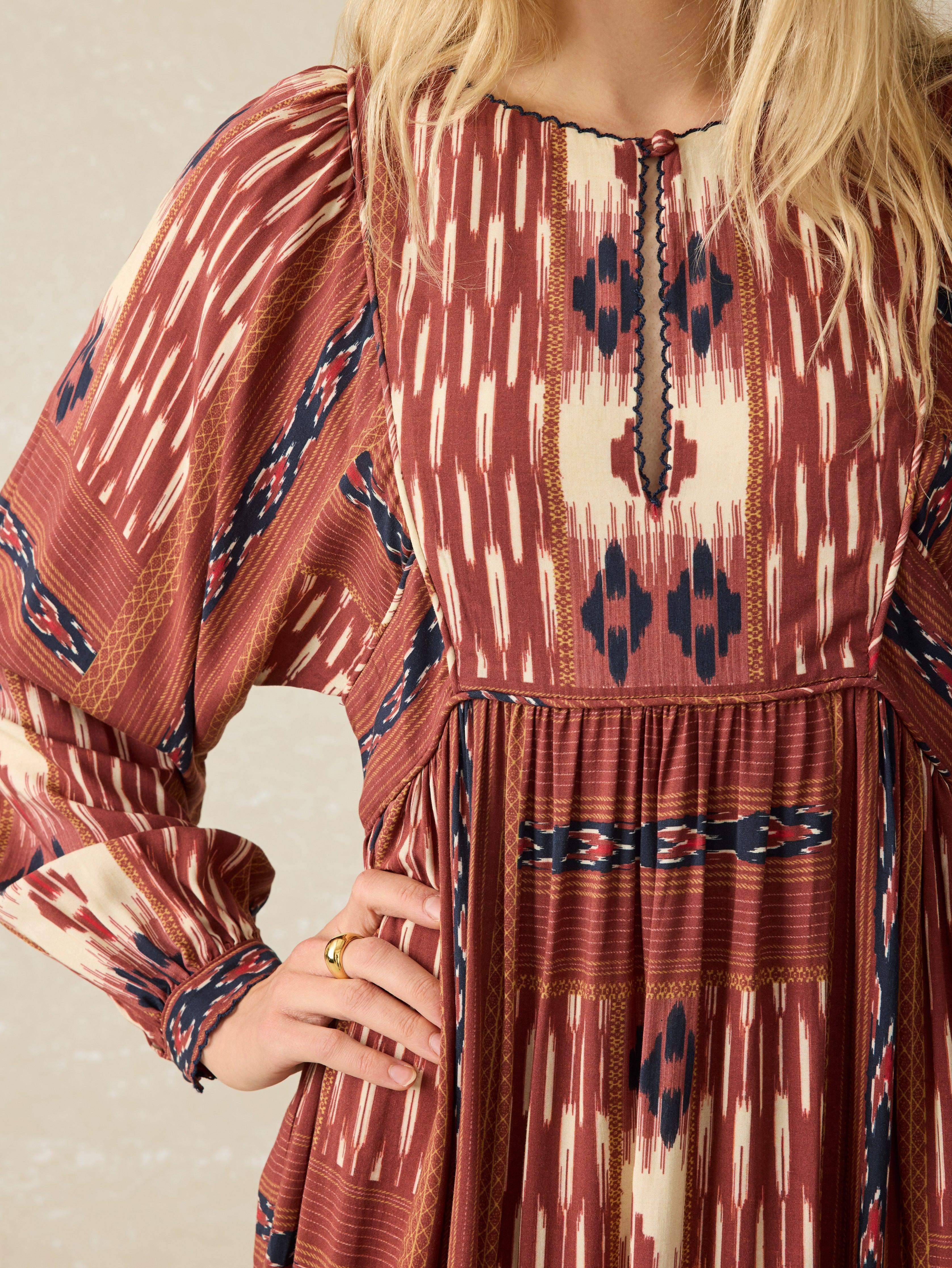 Stevie Dress - Issa Patchwork Ikat Secondary image