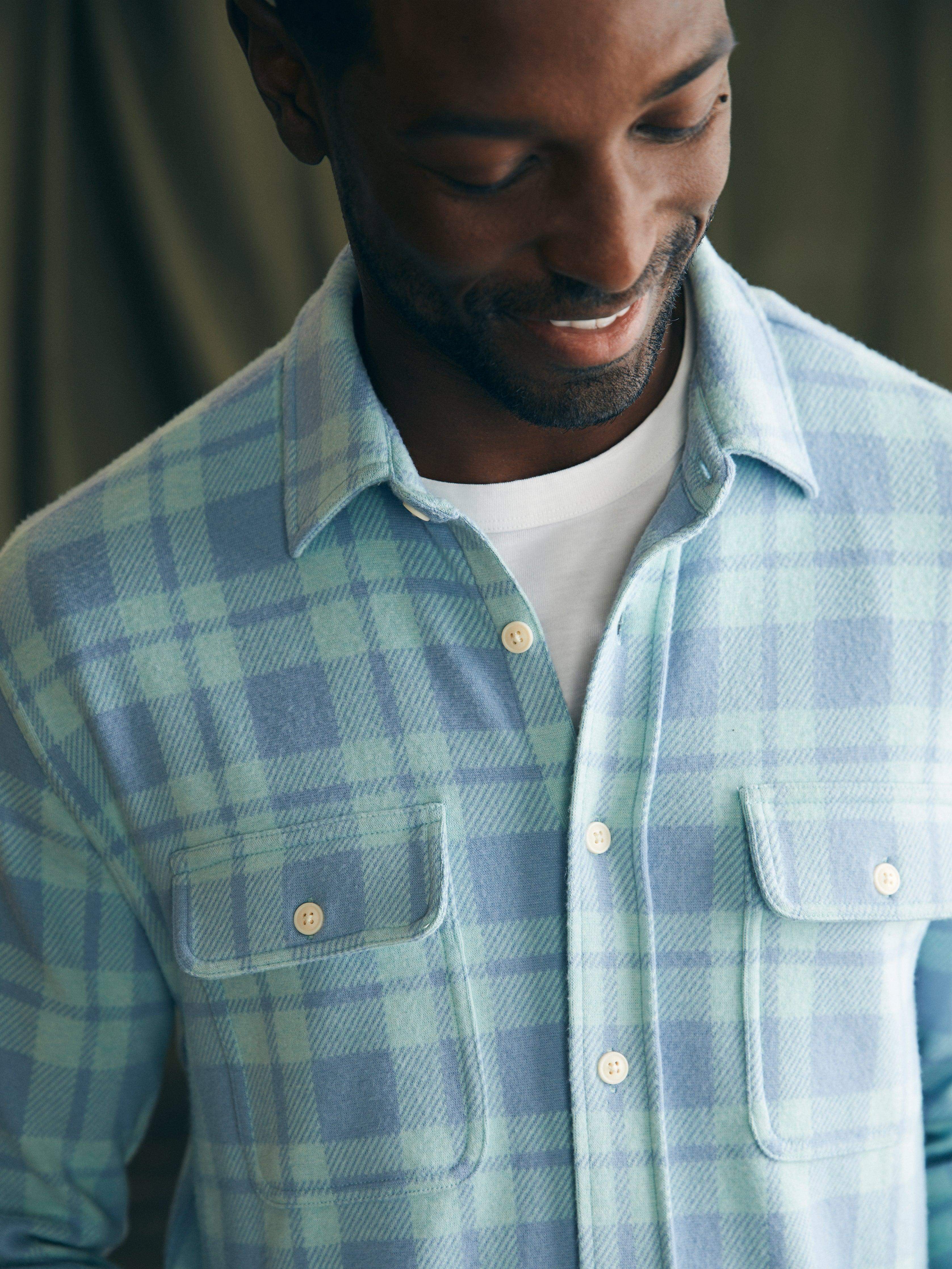 Legend™ Sweater Shirt (Tall) - Clearwater Coast Plaid Secondary image