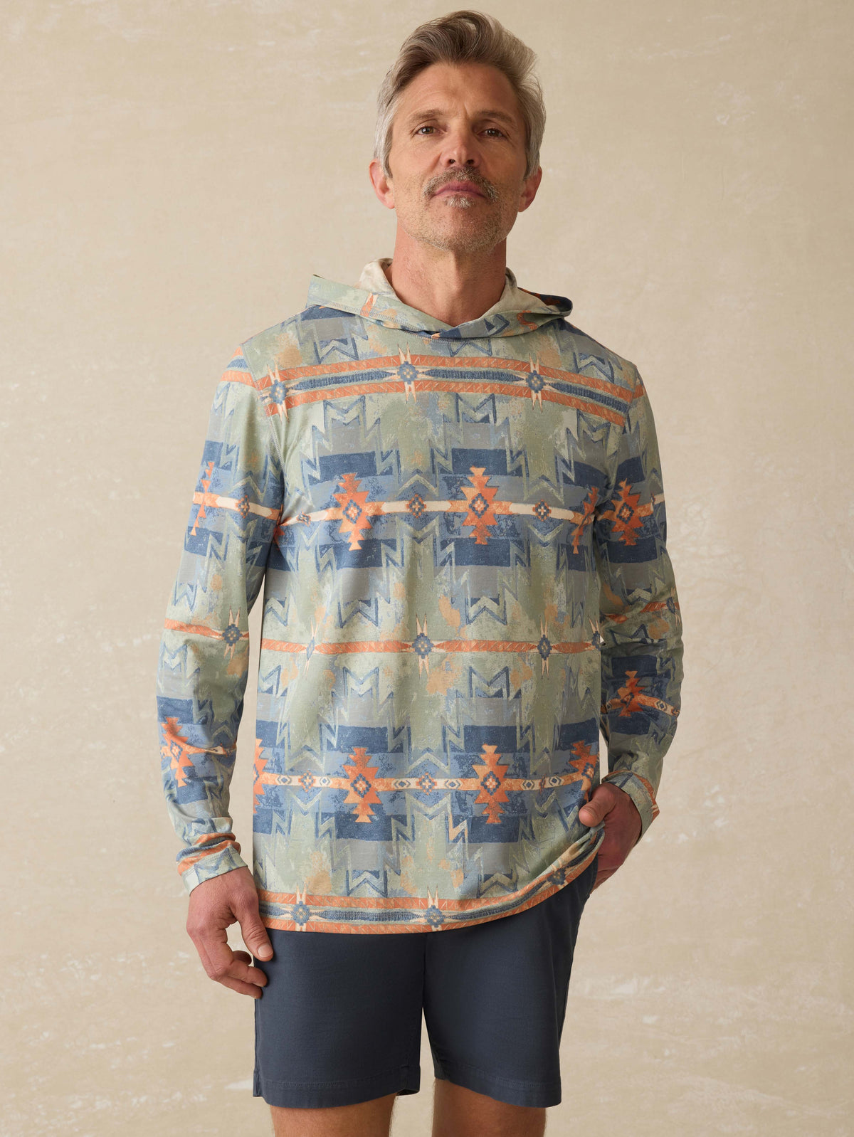 Doug Good Feather Shorelite UPF Hoodie - Daybreak Star Nation Main image