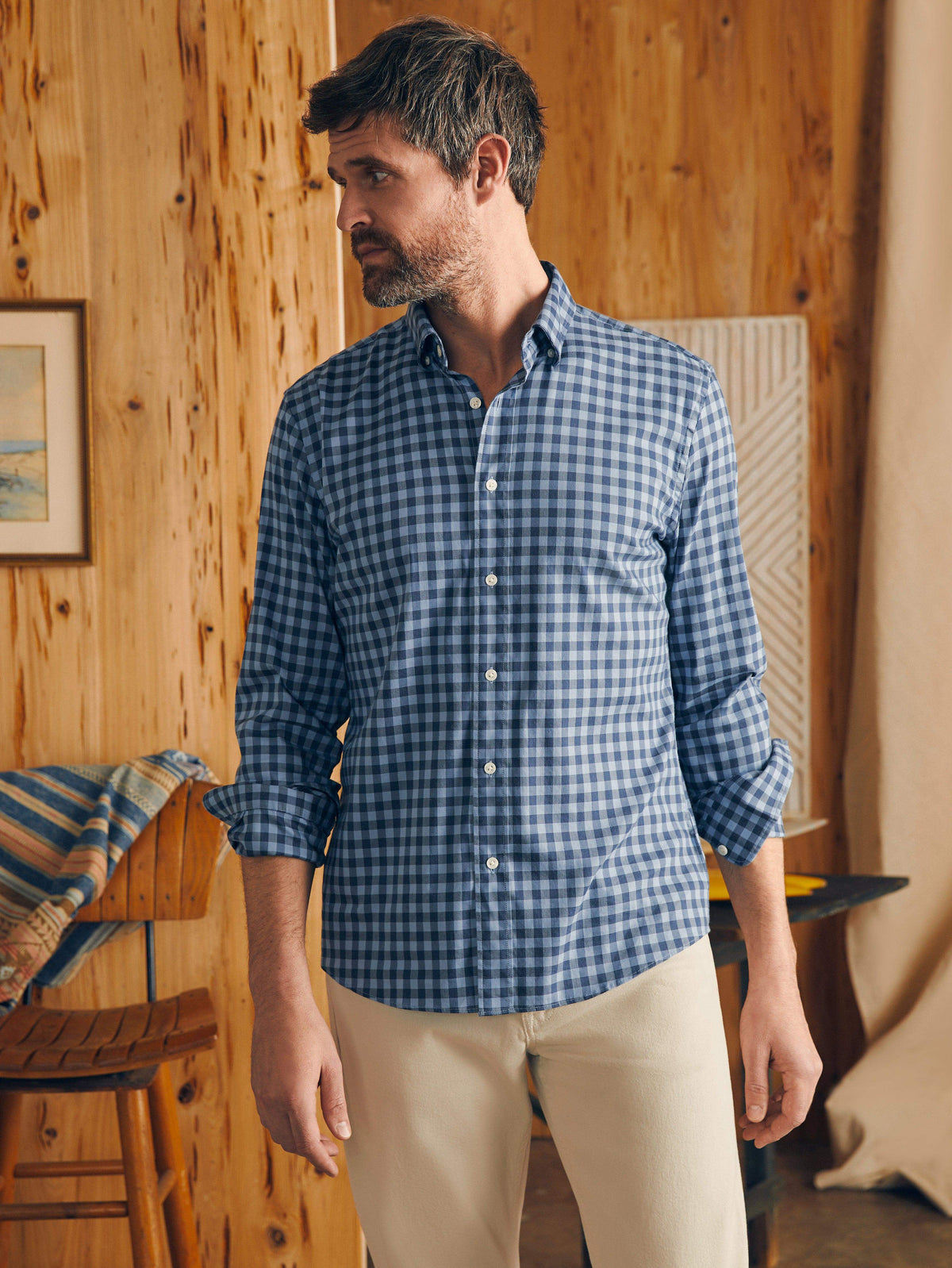 Movement™ Shirt - Navy Skies Check Main image