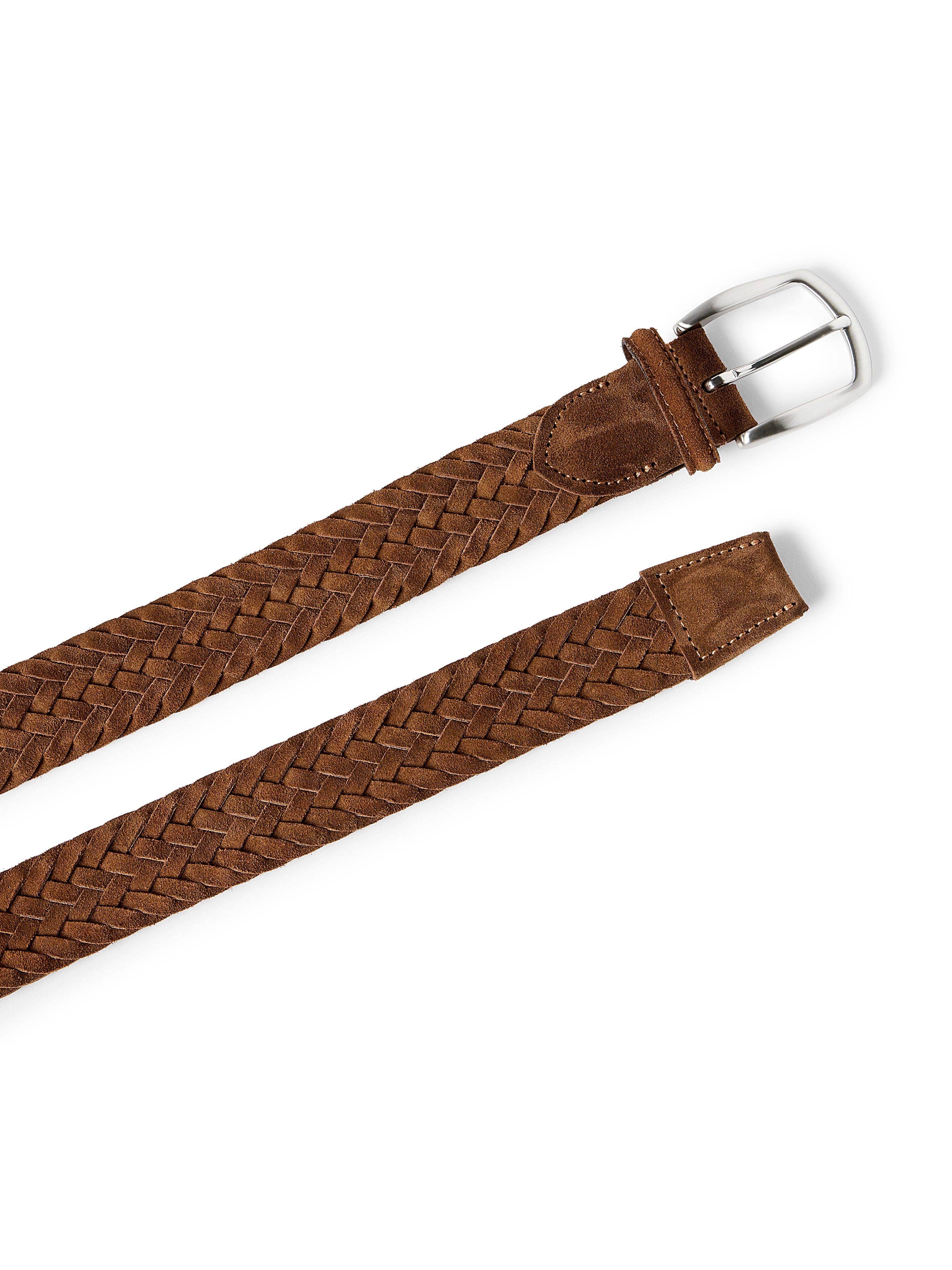 Suede Woven Belt - Brown Secondary image
