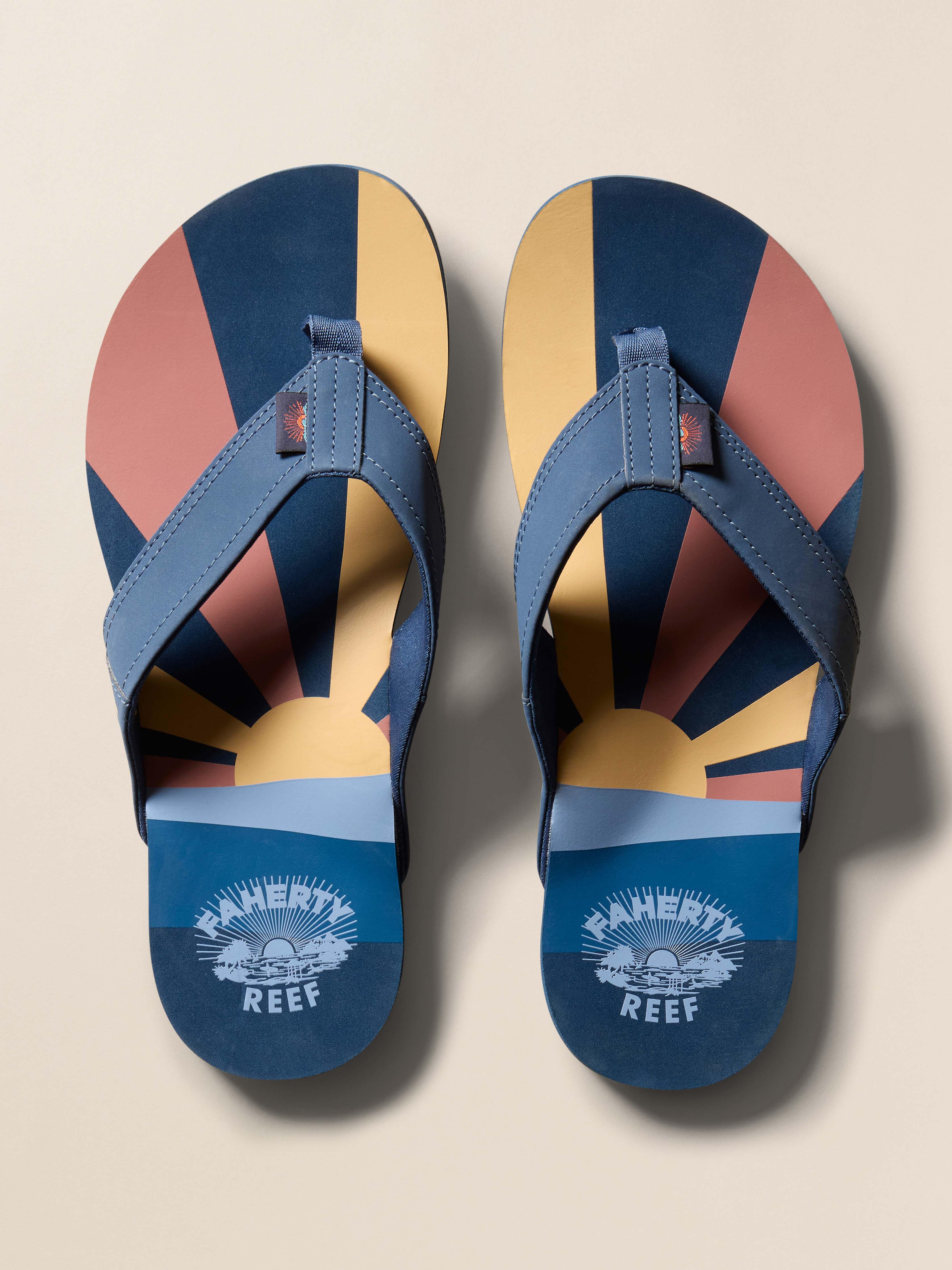 Faherty X Reef Unisex Eva Flip Flop - Indigo Sunrise Main image