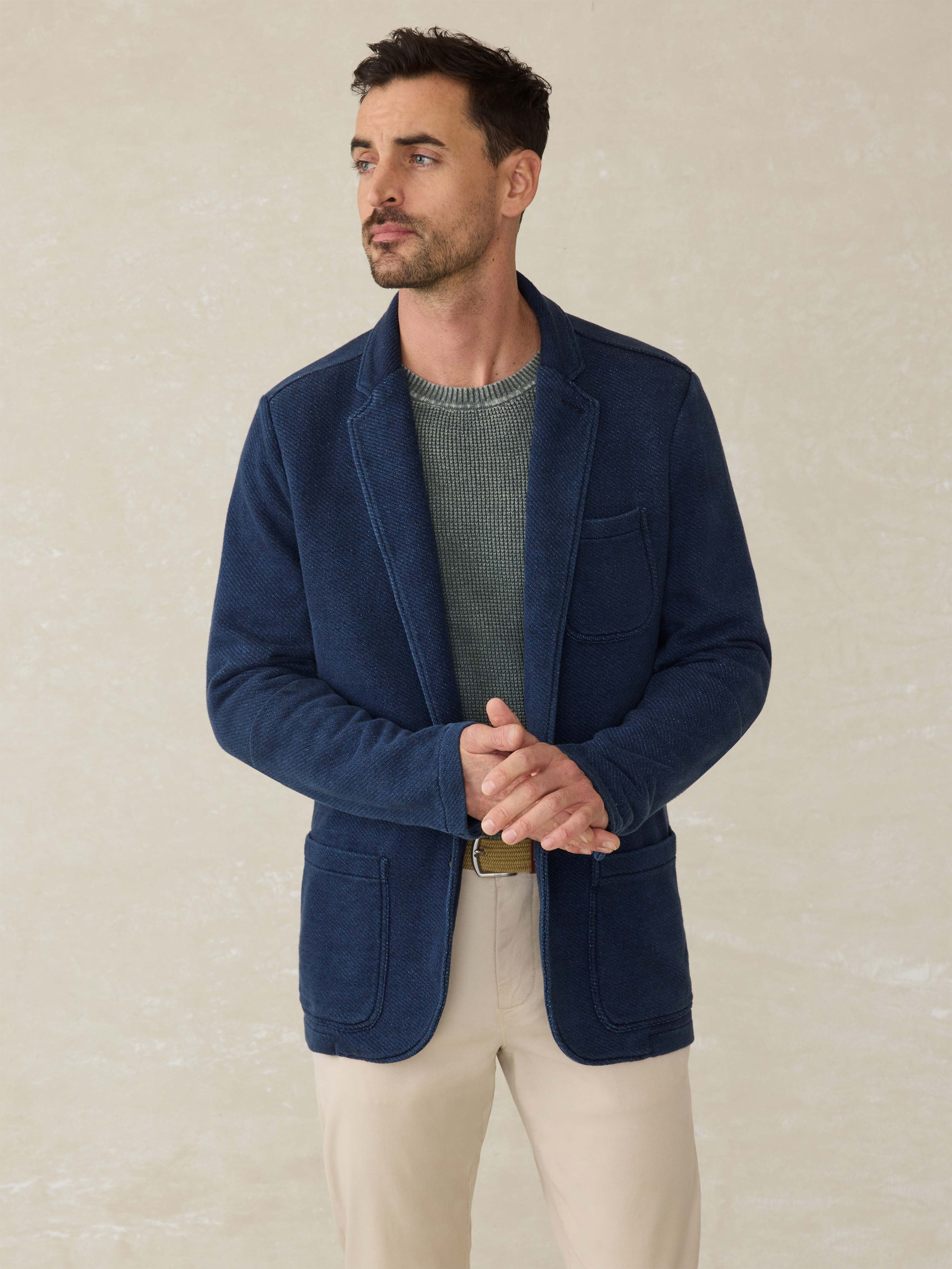 Inlet Knit Blazer - Hendricks Indigo Wash Secondary image
