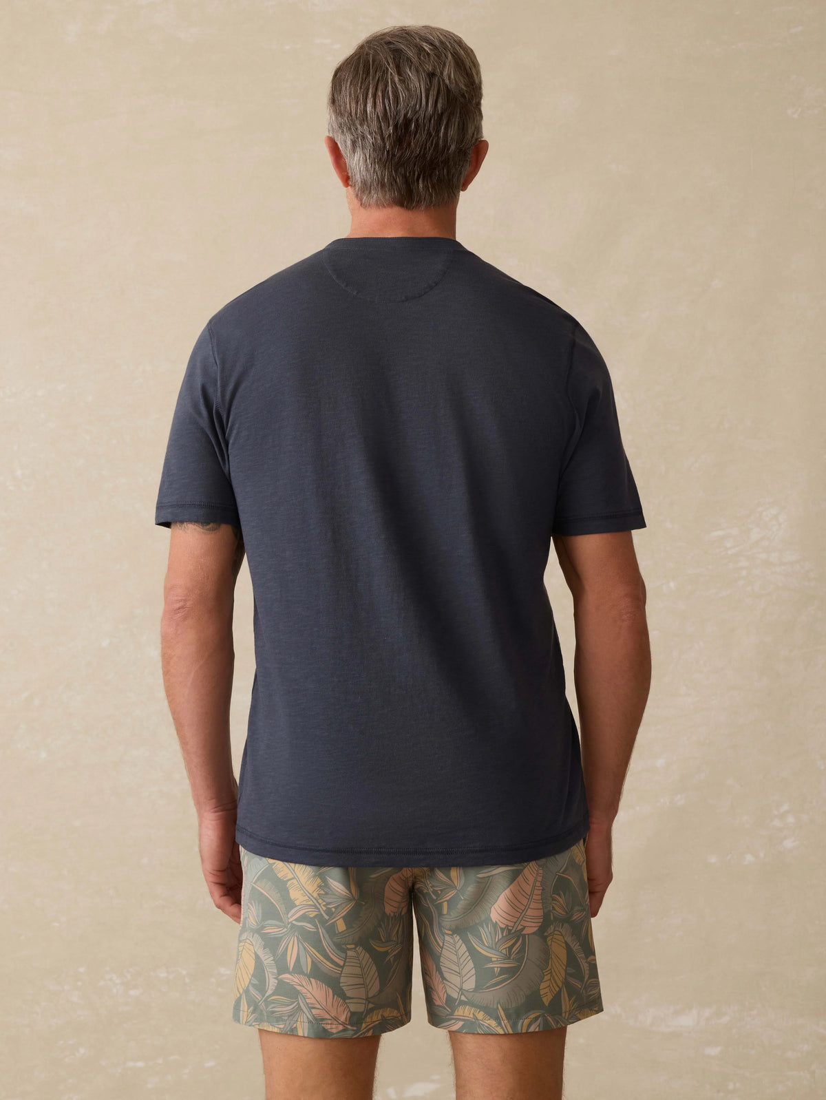 Short-Sleeve Sunwashed Henley - Dune Navy