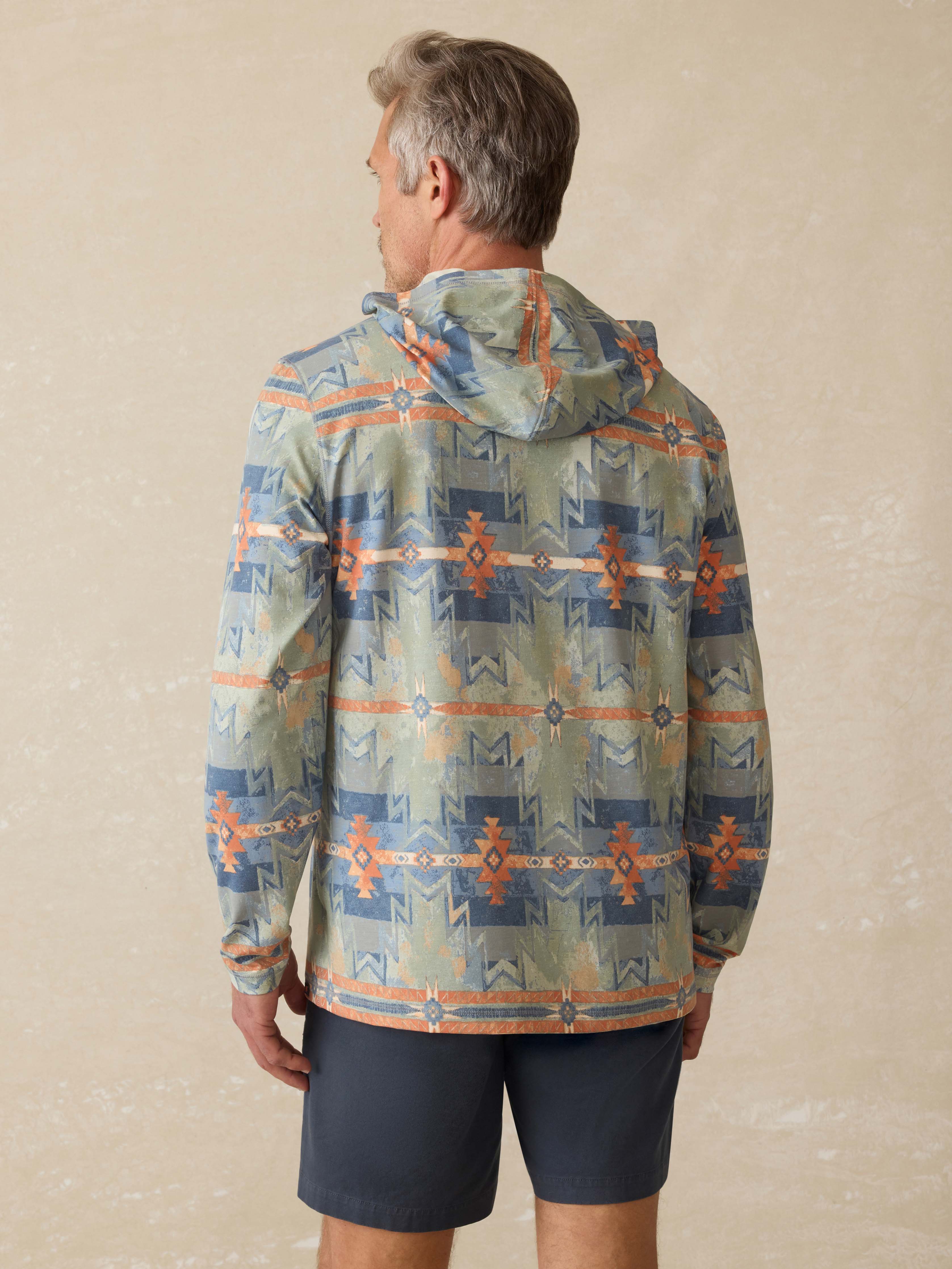 Doug Good Feather Shorelite UPF Hoodie - Daybreak Star Nation