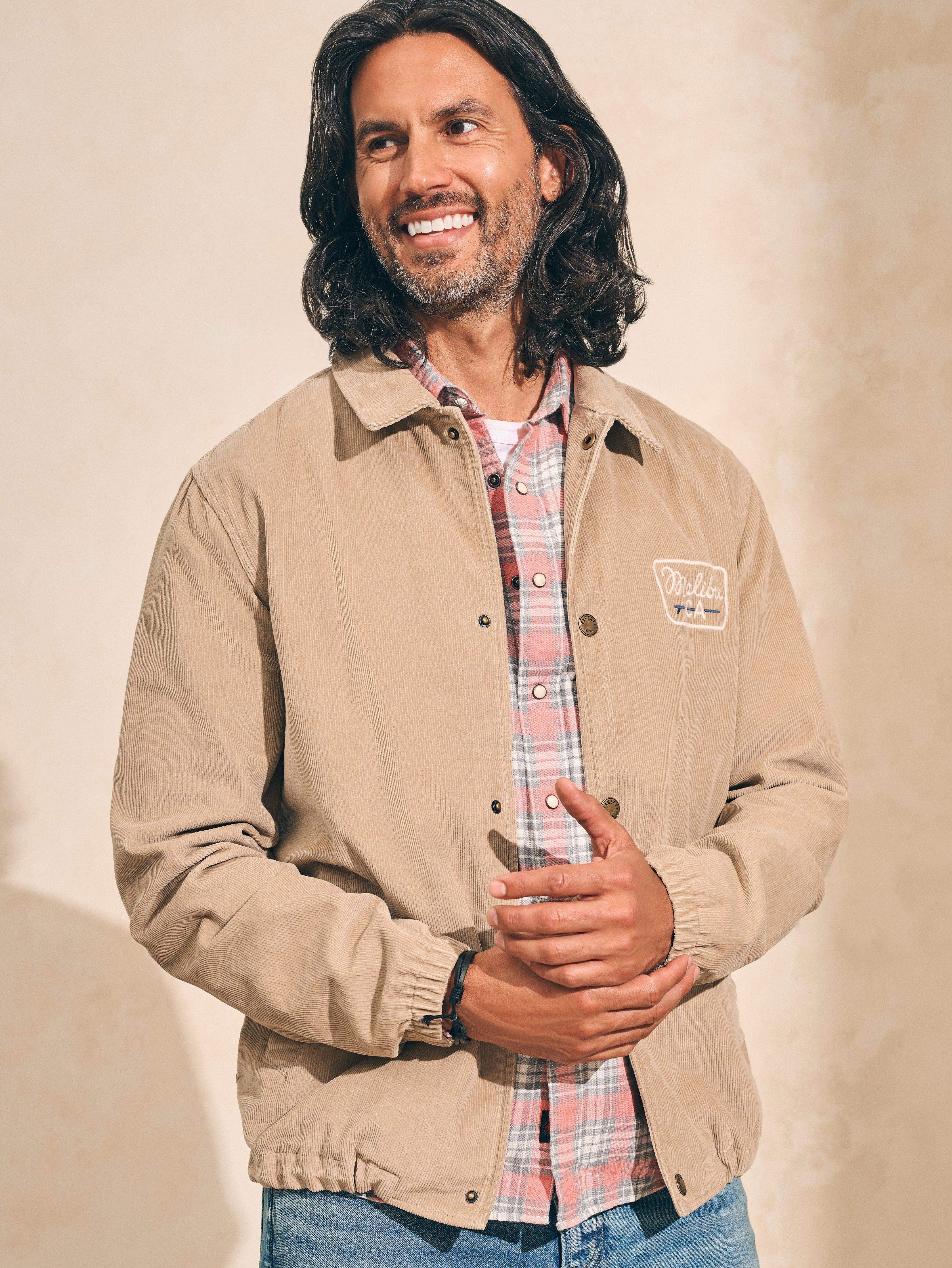 Corduroy Coaches Jacket - Pebble Beach Main image