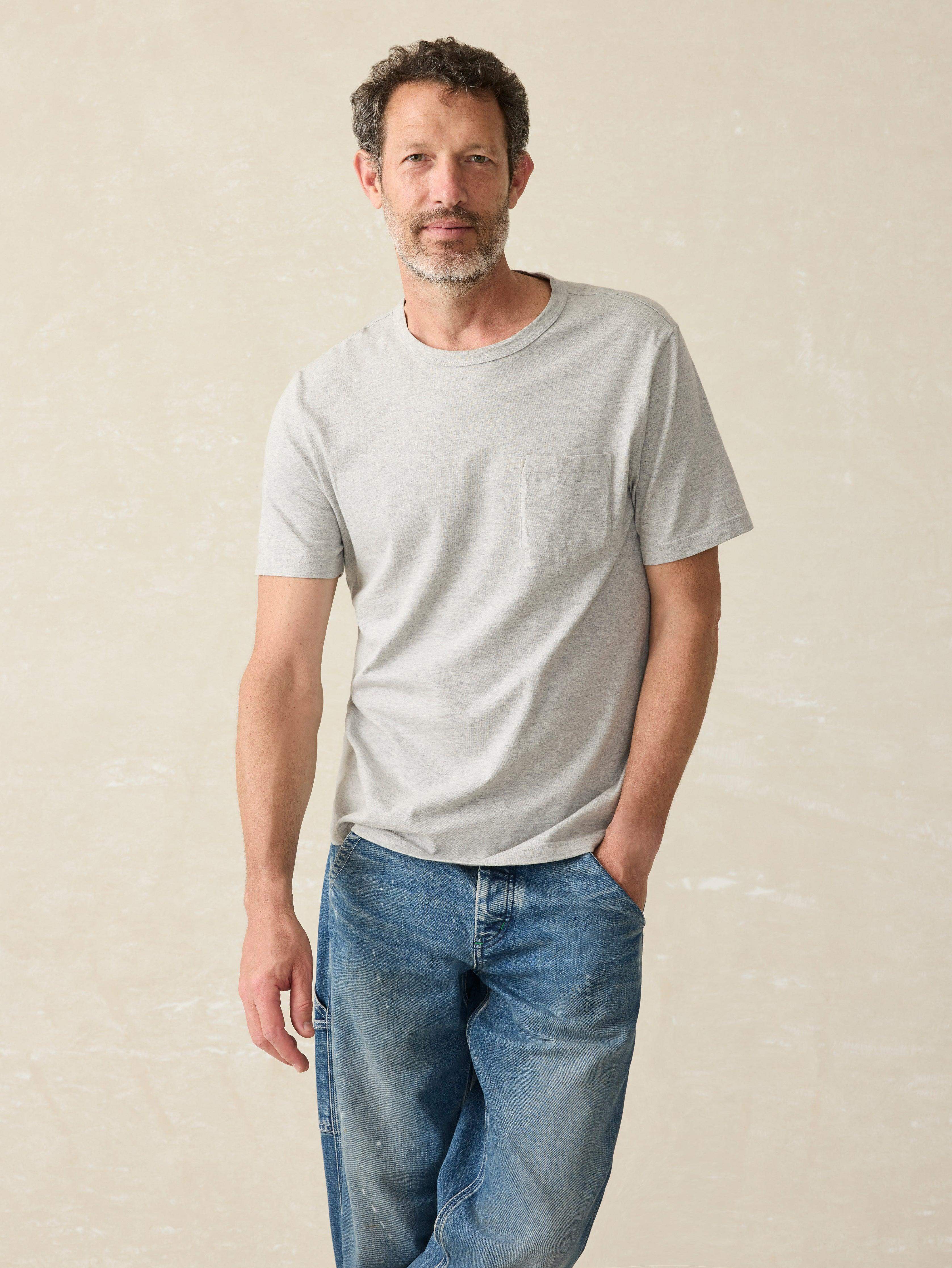 Sunwashed Pocket Tee - Heather Grey Main image