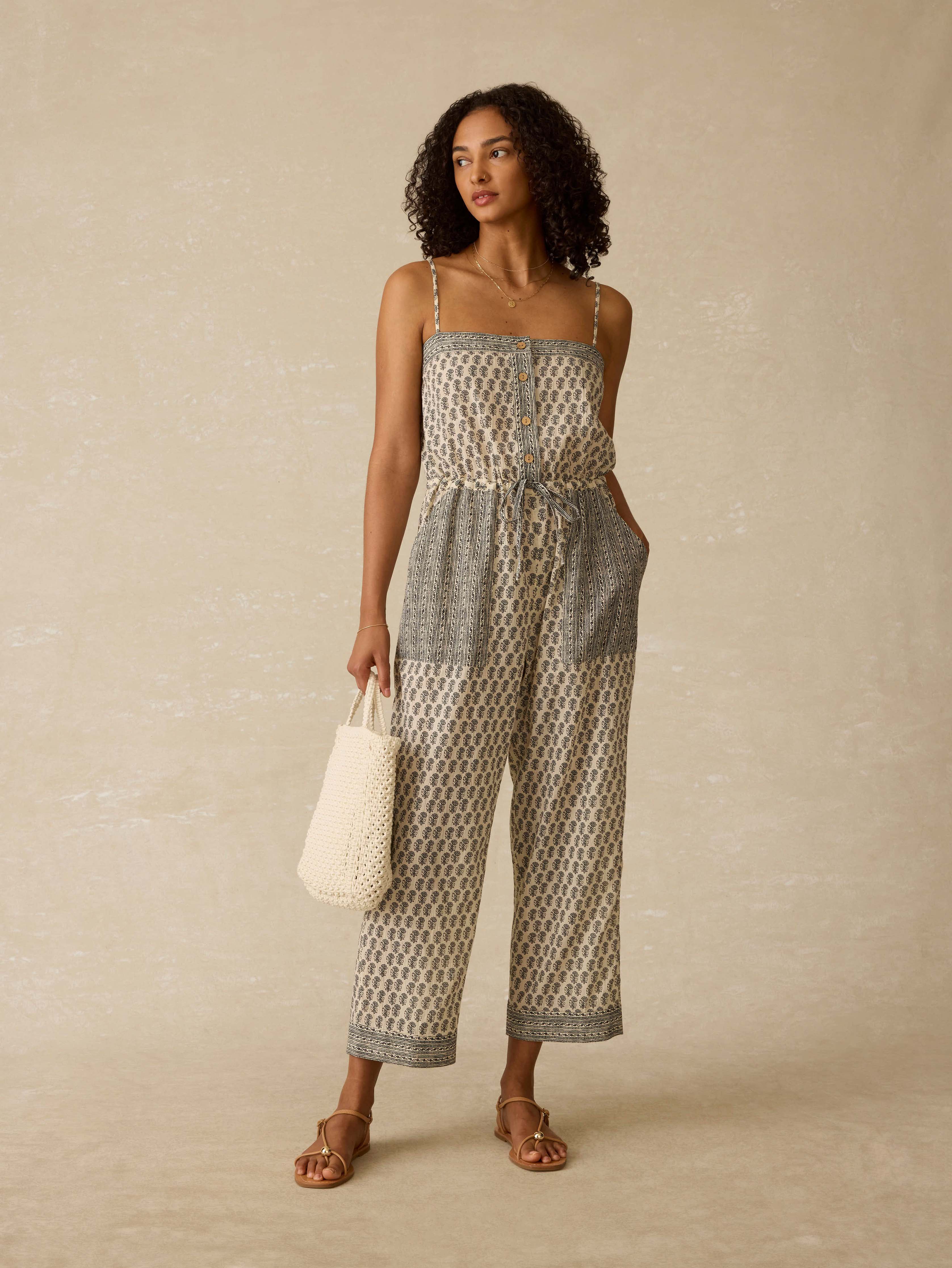 Catalina Jumpsuit - Summer Pearl Blossom Main image