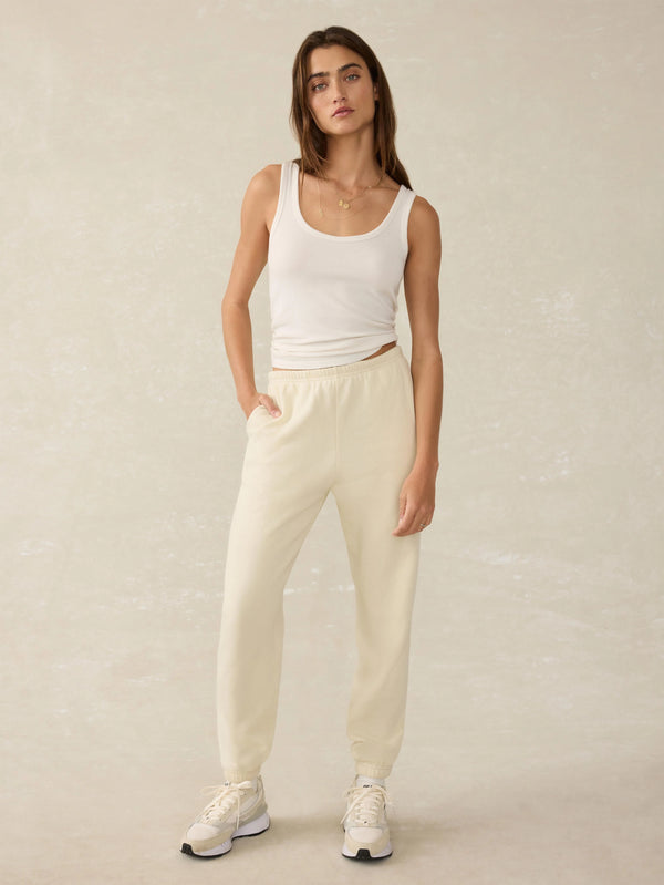 High Standard Fleece Sweatpant - Lemon Sorbet