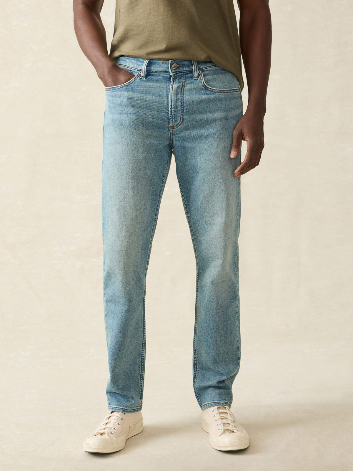 Stretch Terry Indigo 5-Pocket Pant - Eastern Shore Main image