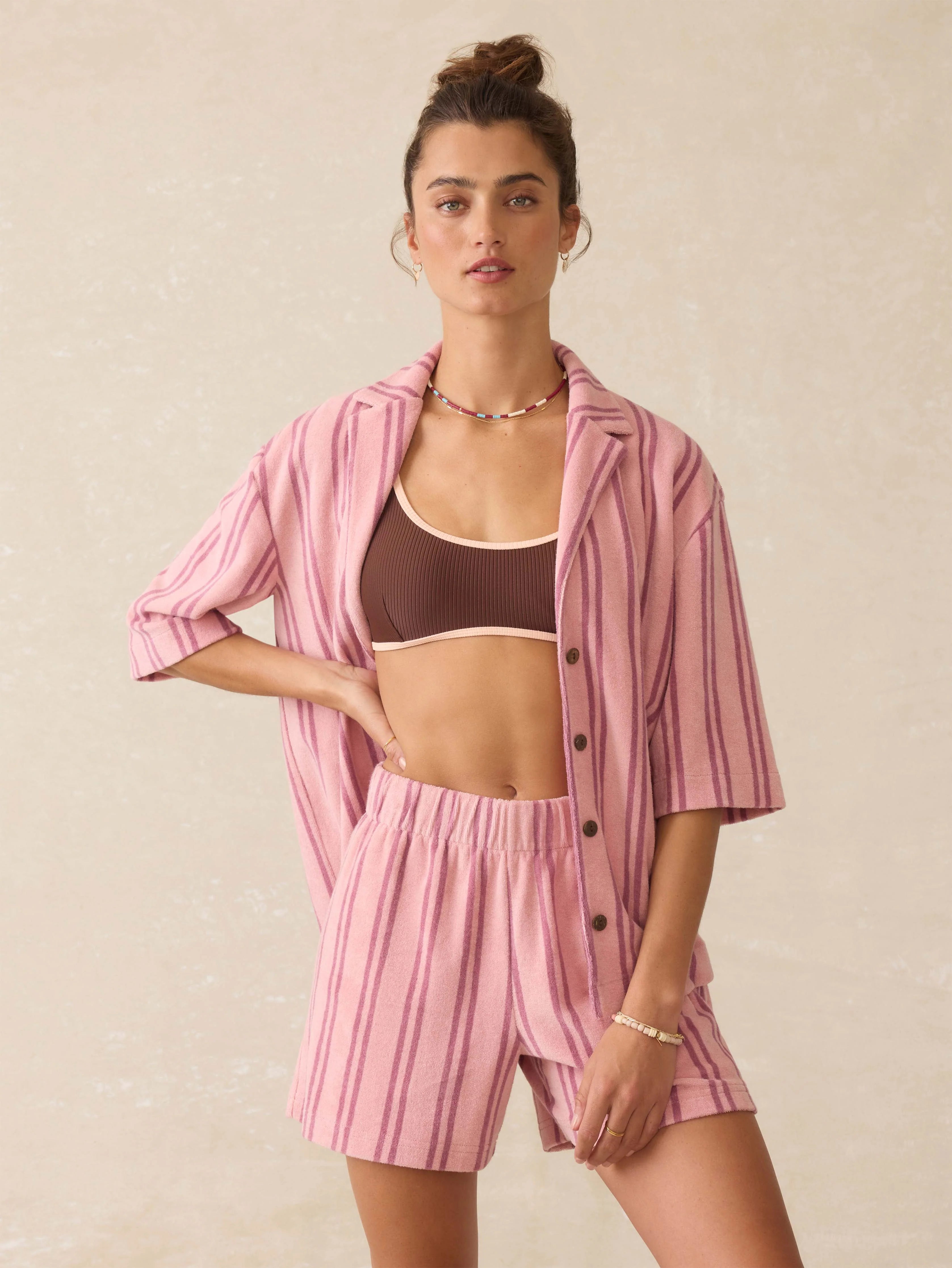 Cabana Towel Terry Short - Orchid Lines Main image