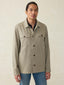 Performance Stretch Linen Shirt Jacket - Sage Cliff