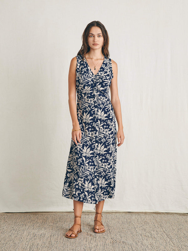 Siena Midi Dress - Navy Canopy Floral