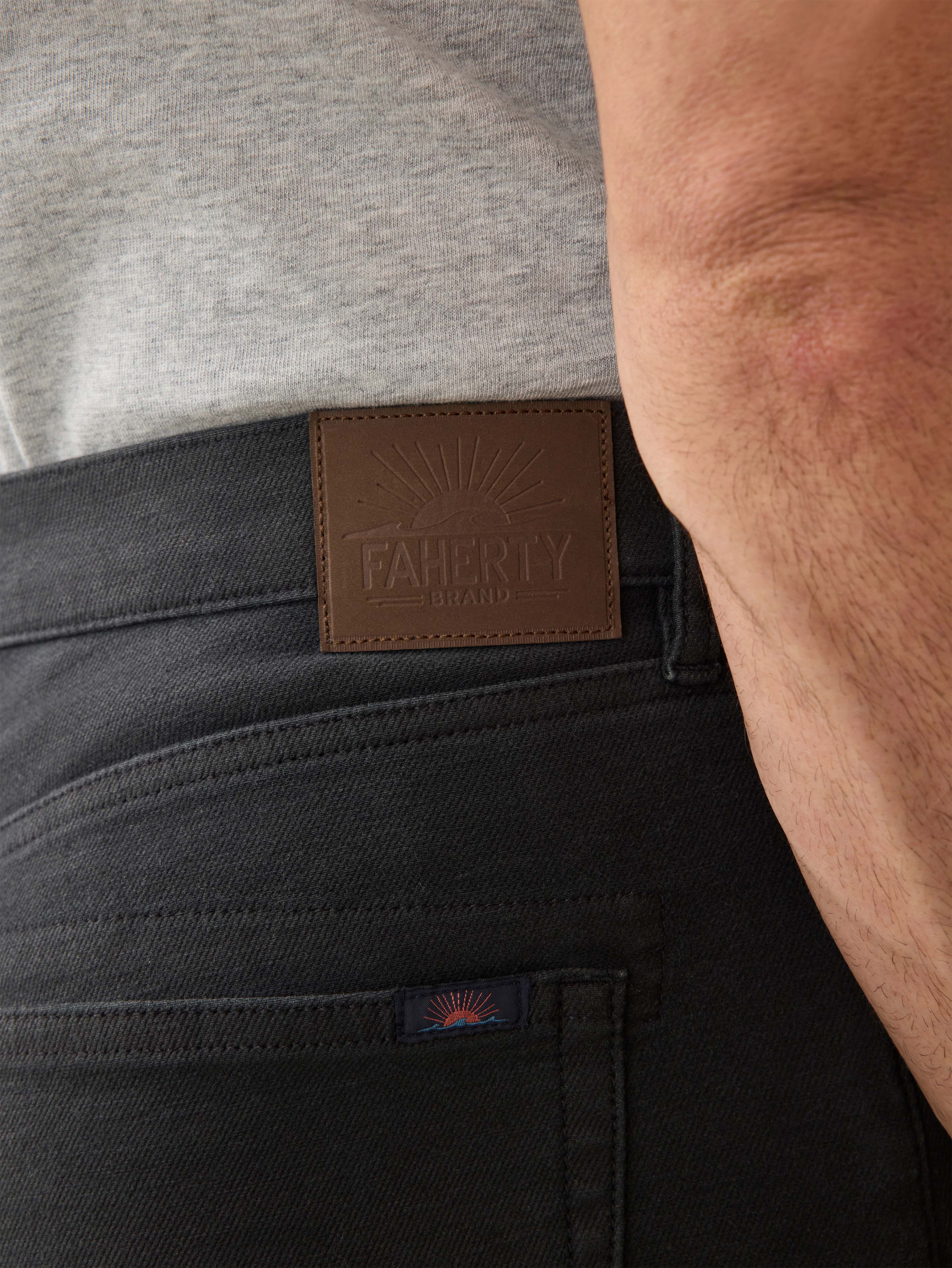 Stretch Terry 5-Pocket Pant - Onyx Black Secondary image