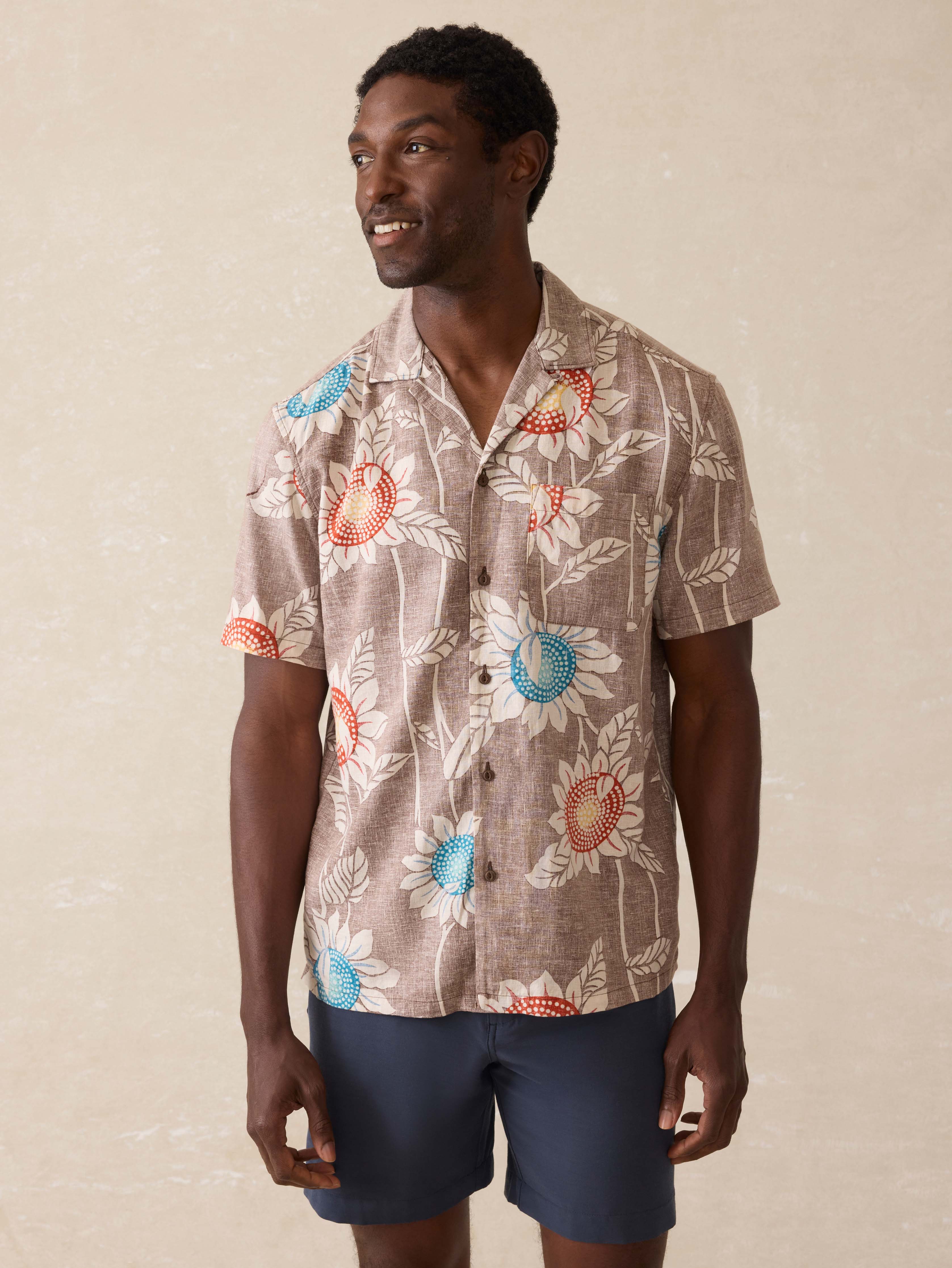 Short Sleeve Breeze Camp Shirt - Sunseeker Blossom Main image