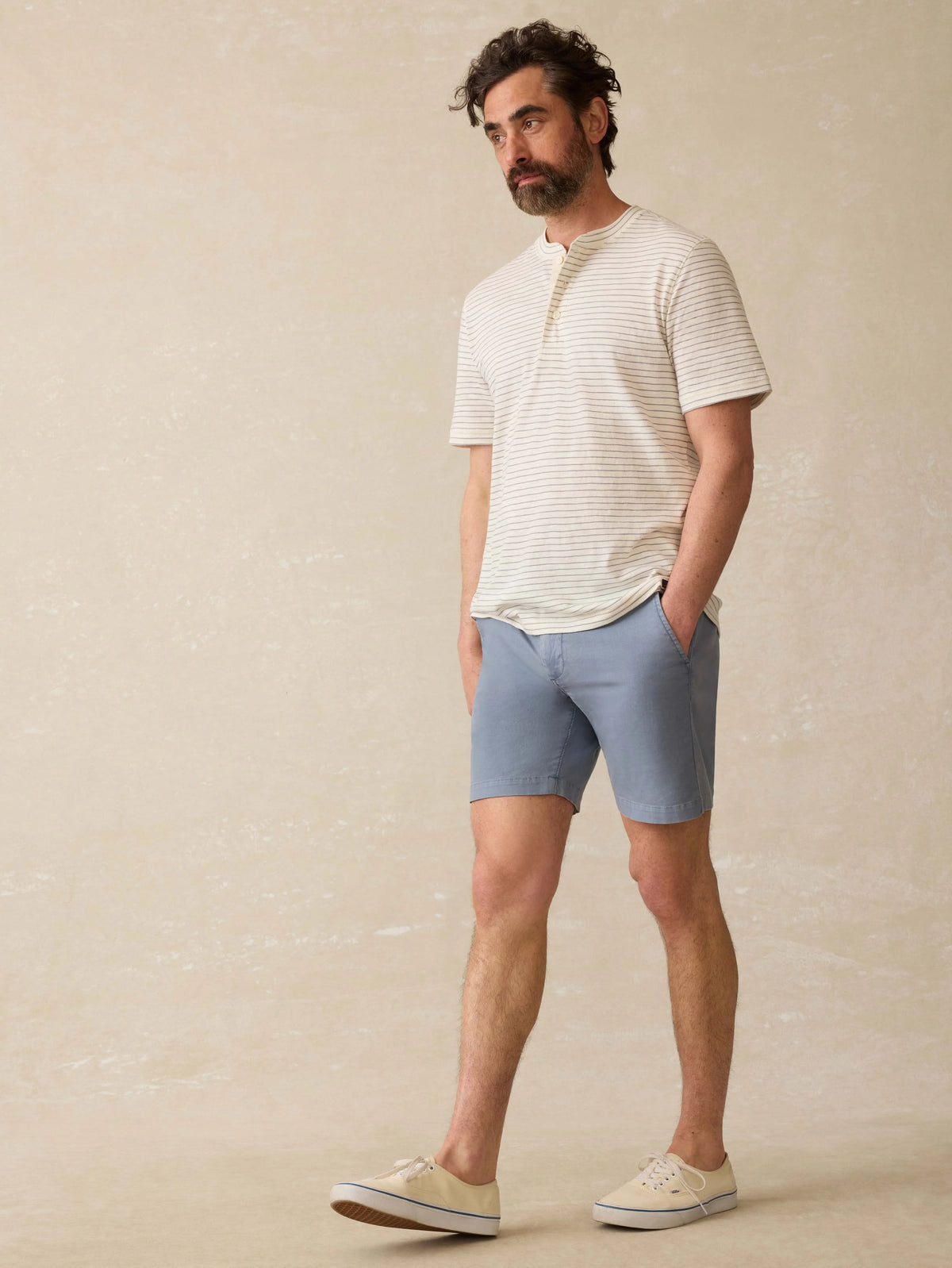 Essential Chino Short (8") - Flintstone