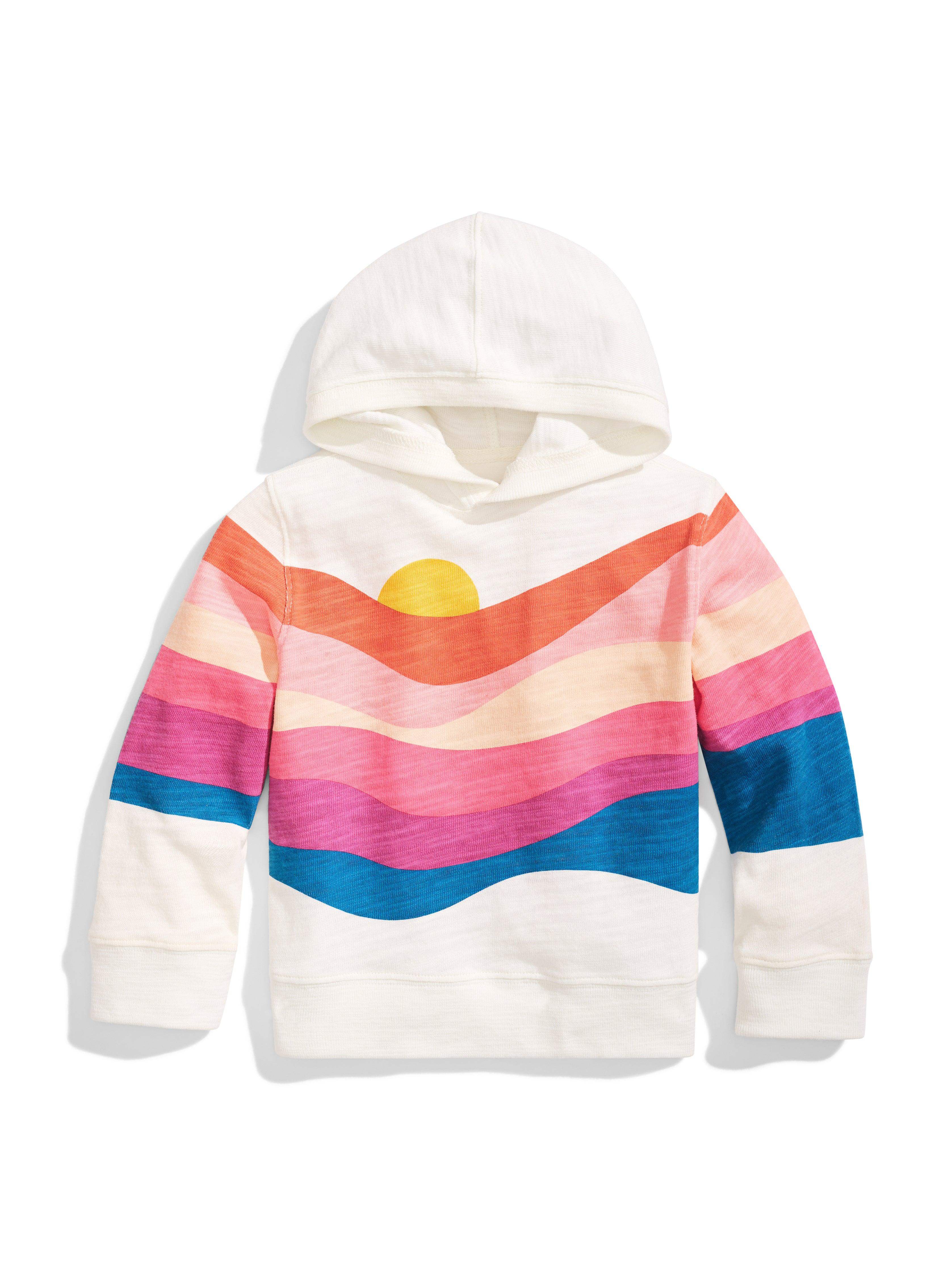 Kids Heritage Slub Hoodie - Soleil Sunset Waves Main image