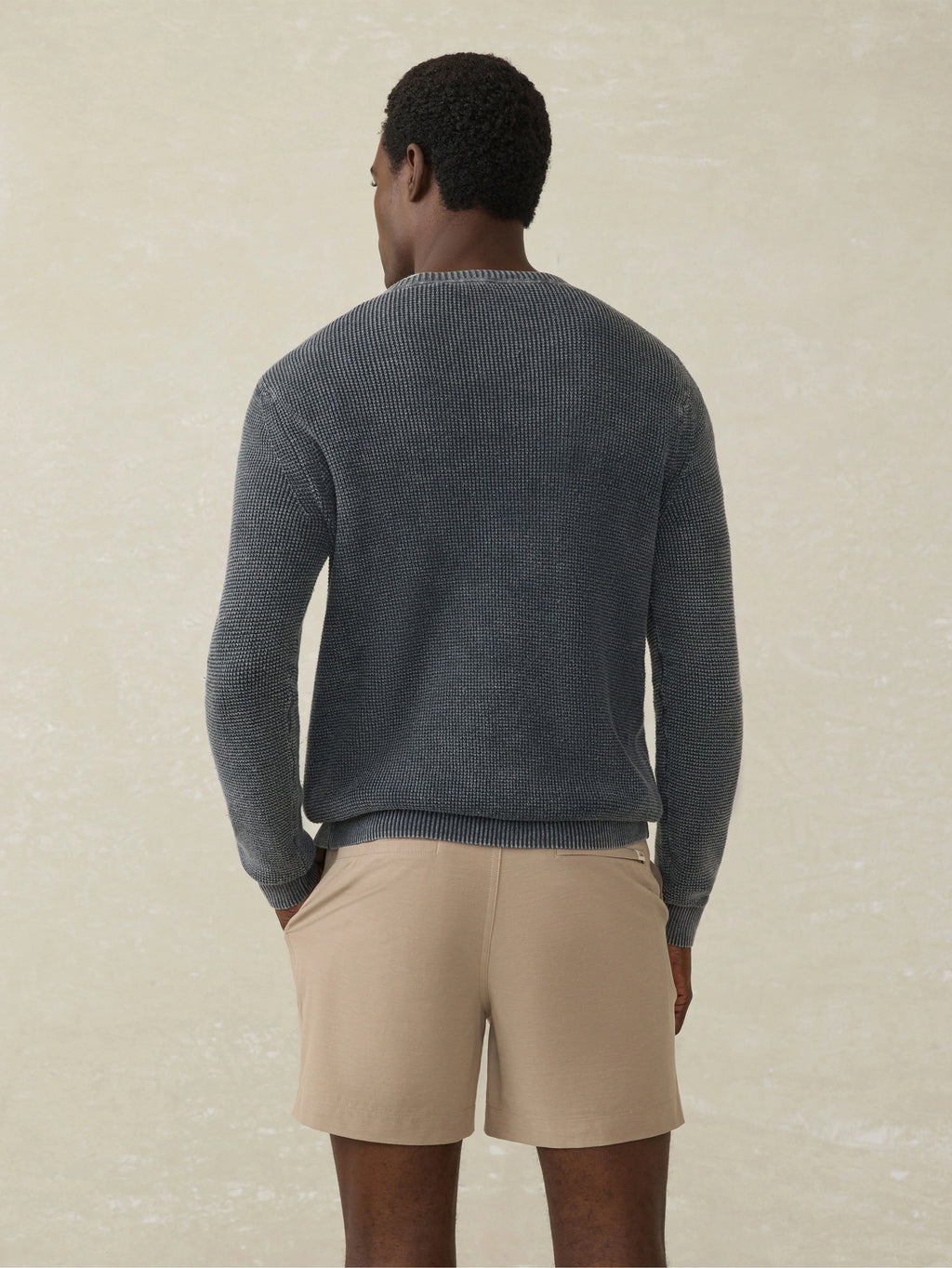 Sunwashed Crewneck Sweater - Faded Black