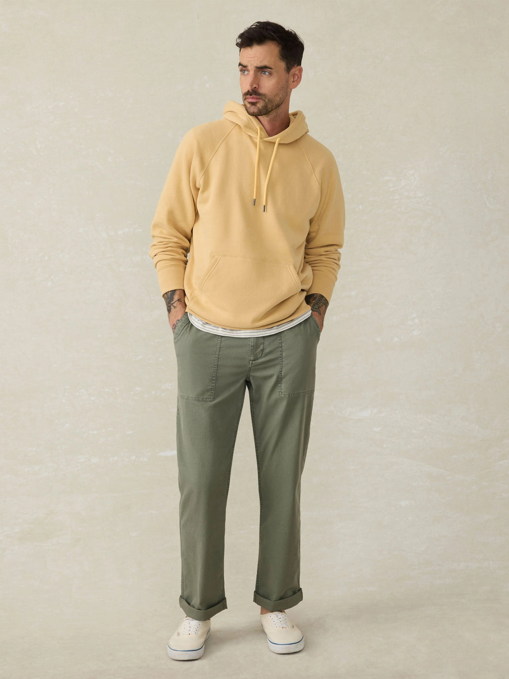 High Standard Fleece Hoodie - Sun Yellow