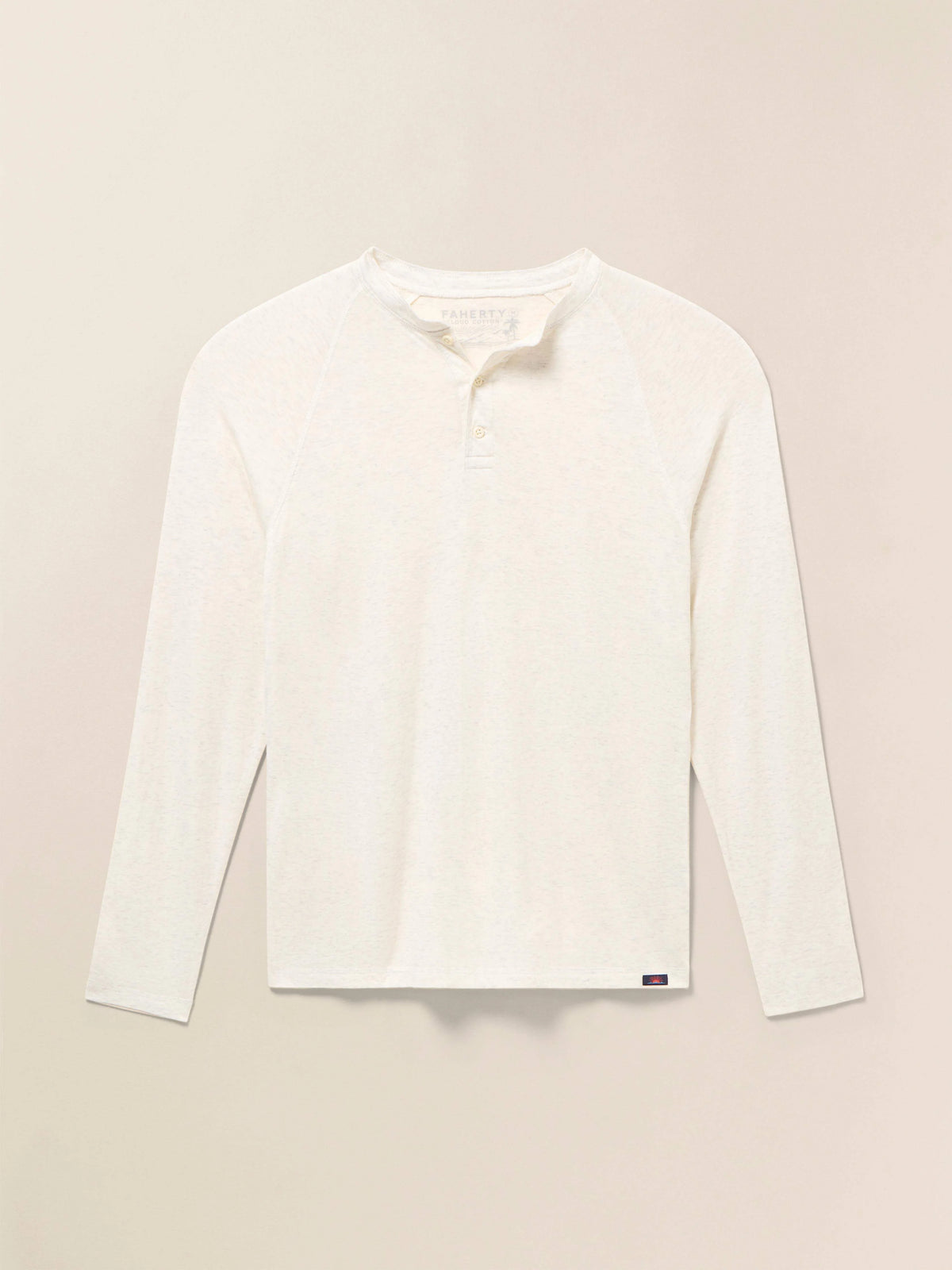 Long-Sleeve Cloud Henley (Tall) - Ivory Heather Main image