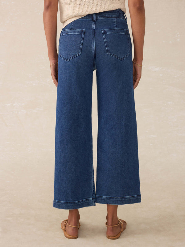 Stretch Terry Harbor Ankle Pant - Creekstone Wash