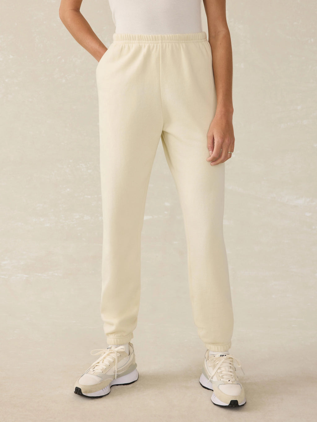 High Standard Fleece Sweatpant - Lemon Sorbet